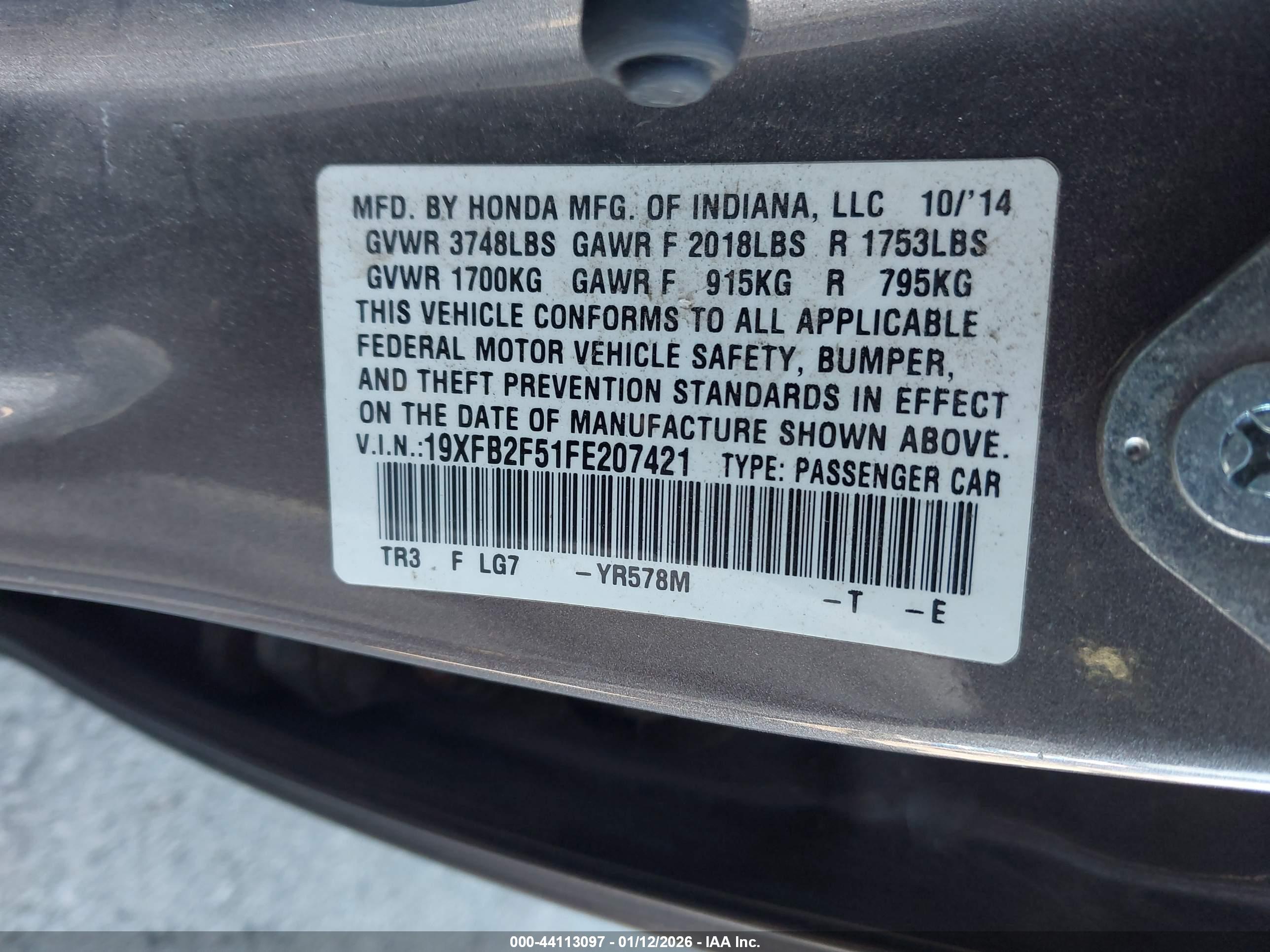 HONDA CIVIC image 9