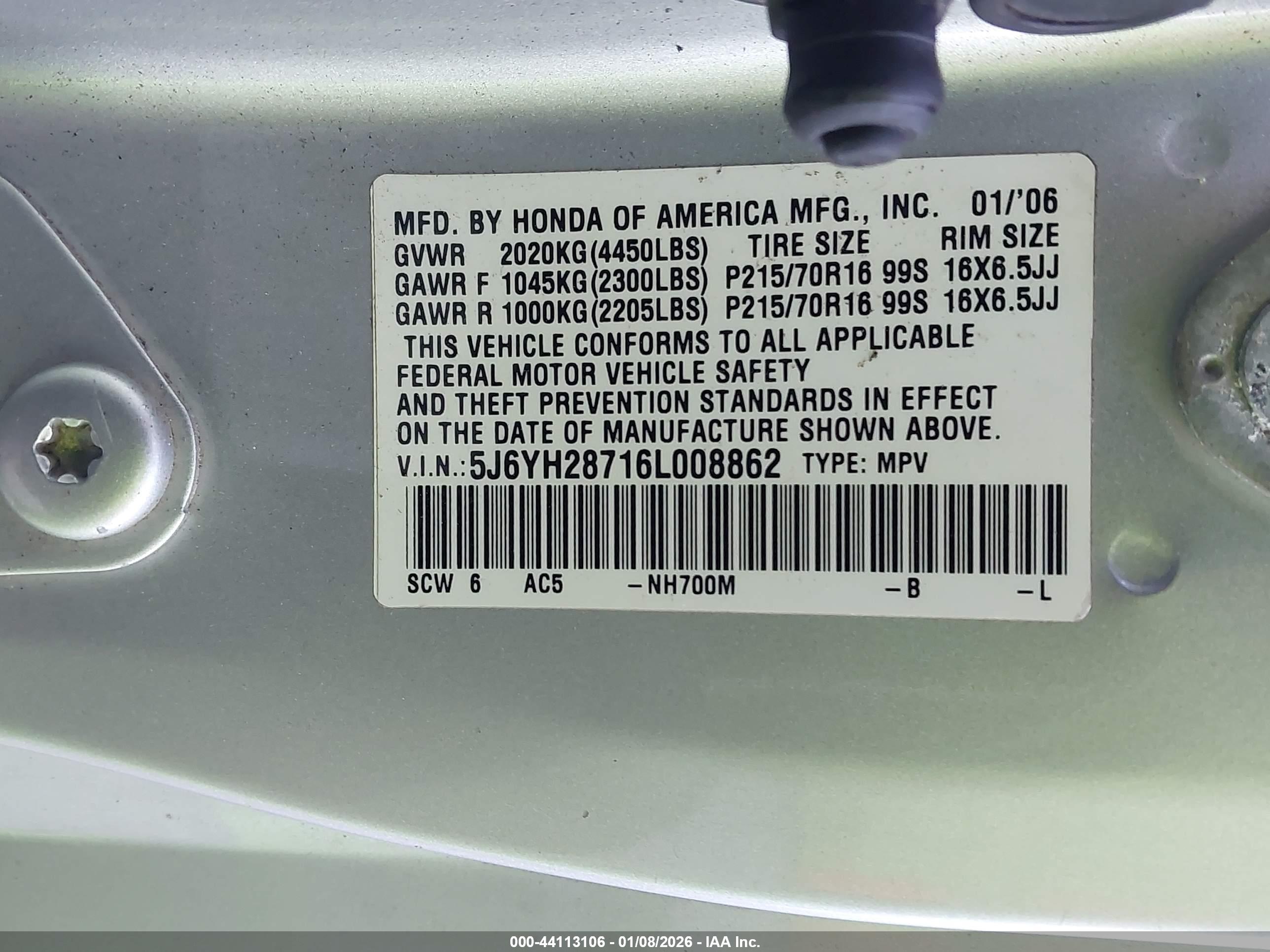 HONDA ELEMENT image 9