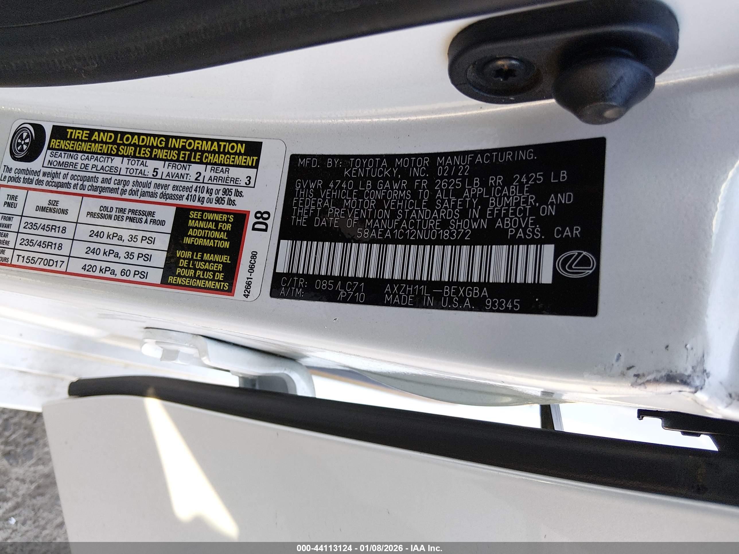 LEXUS ES image 9