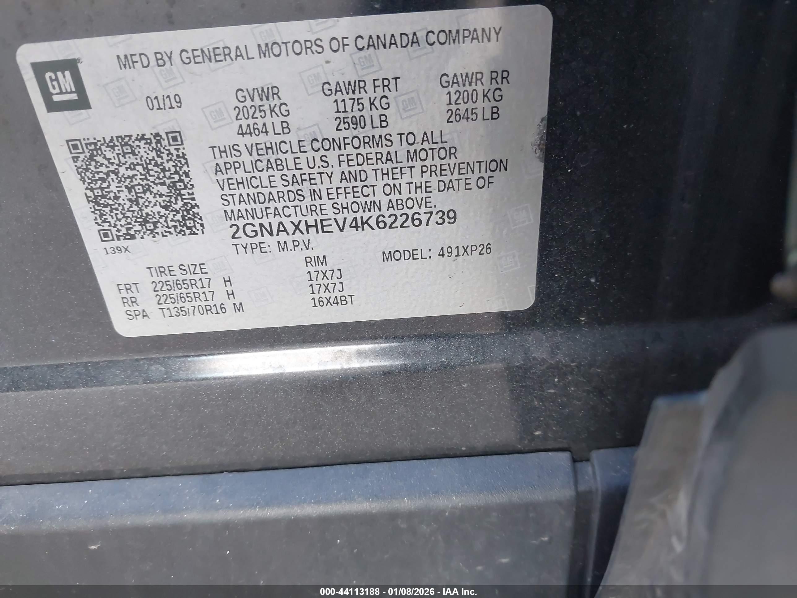 CHEVROLET EQUINOX image 9
