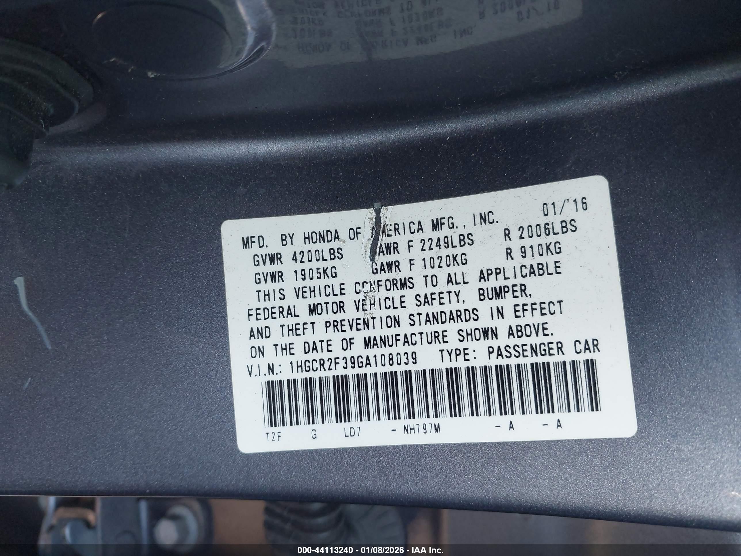 HONDA ACCORD image 9