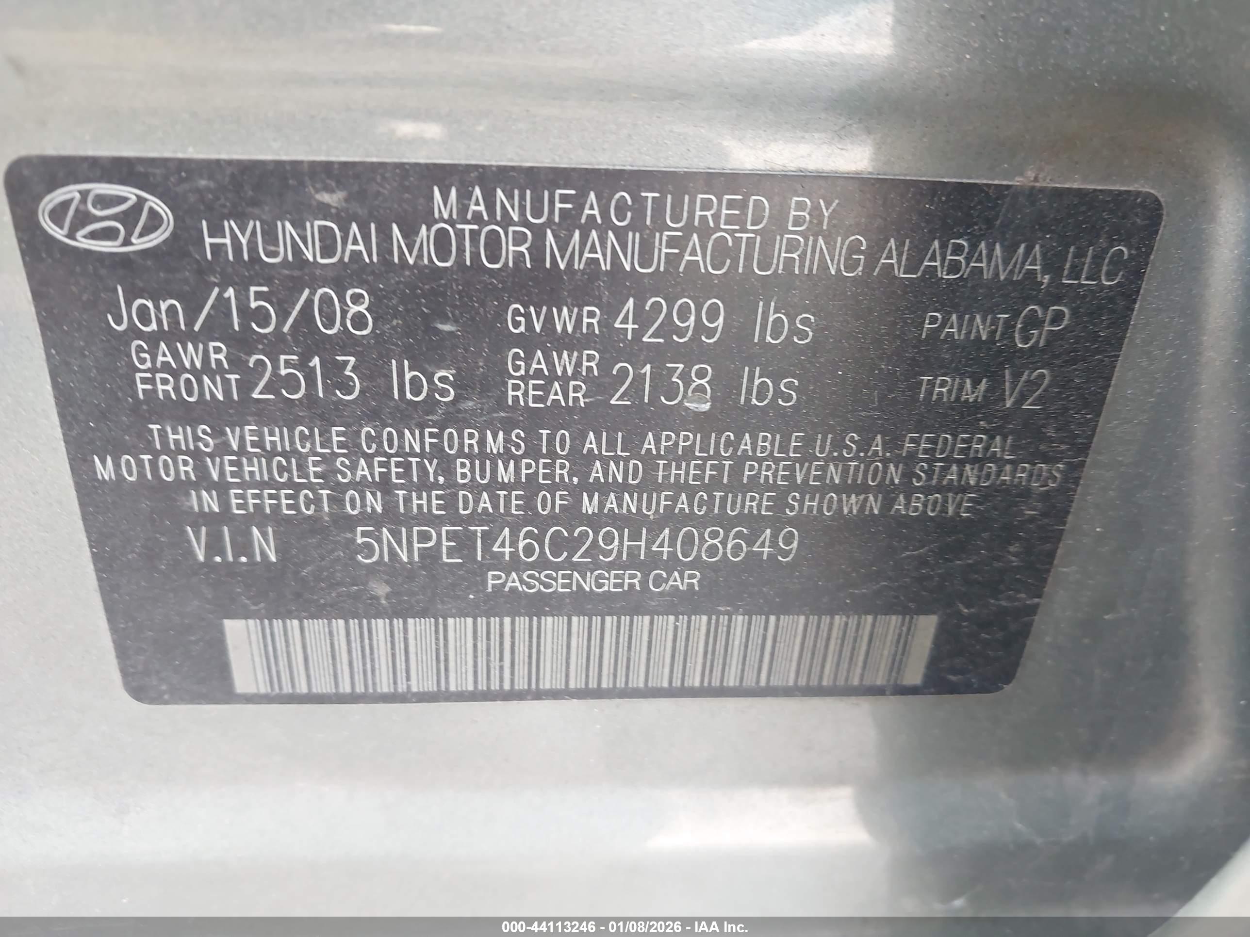 HYUNDAI SONATA image 9