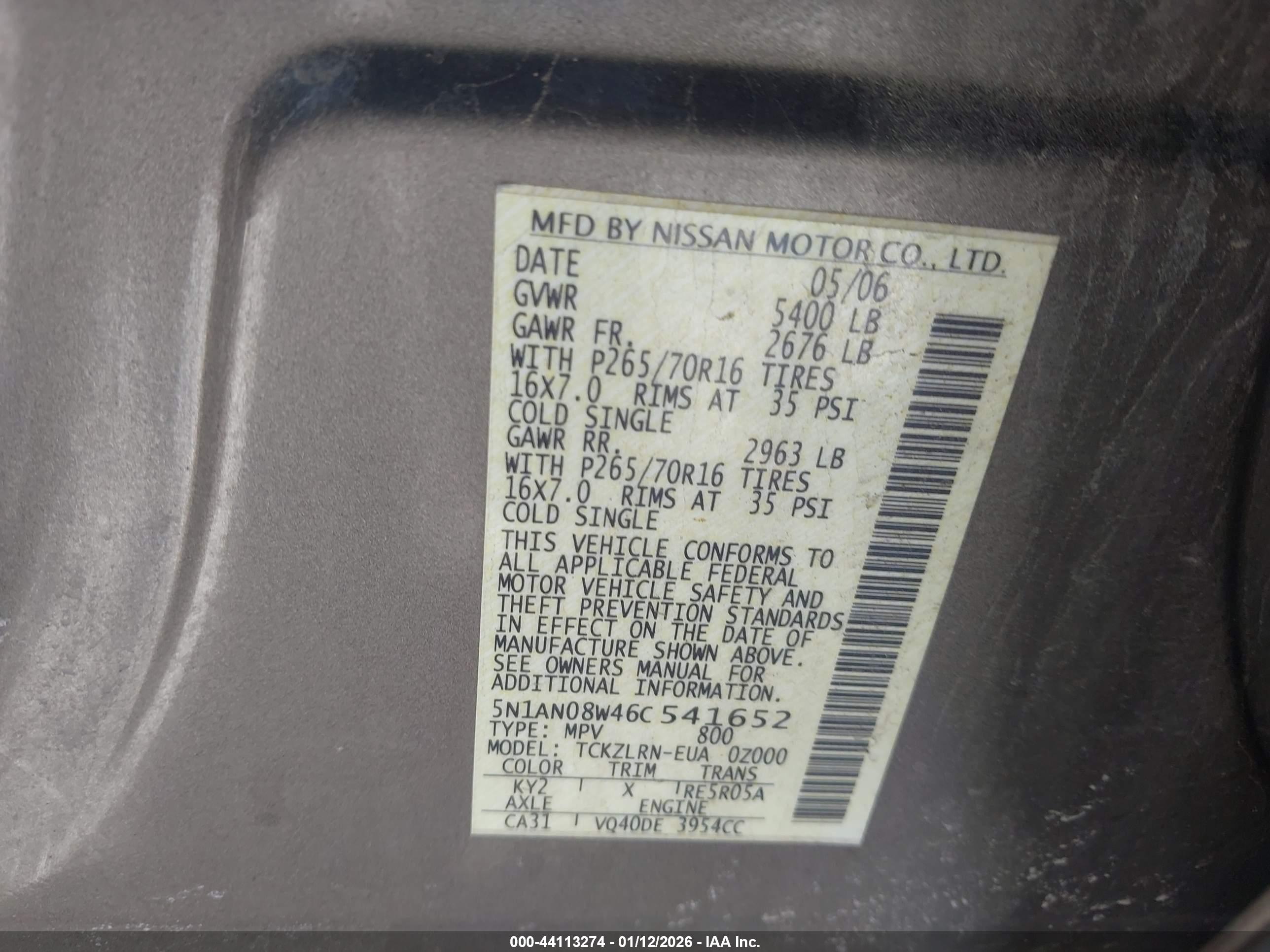 NISSAN XTERRA image 9