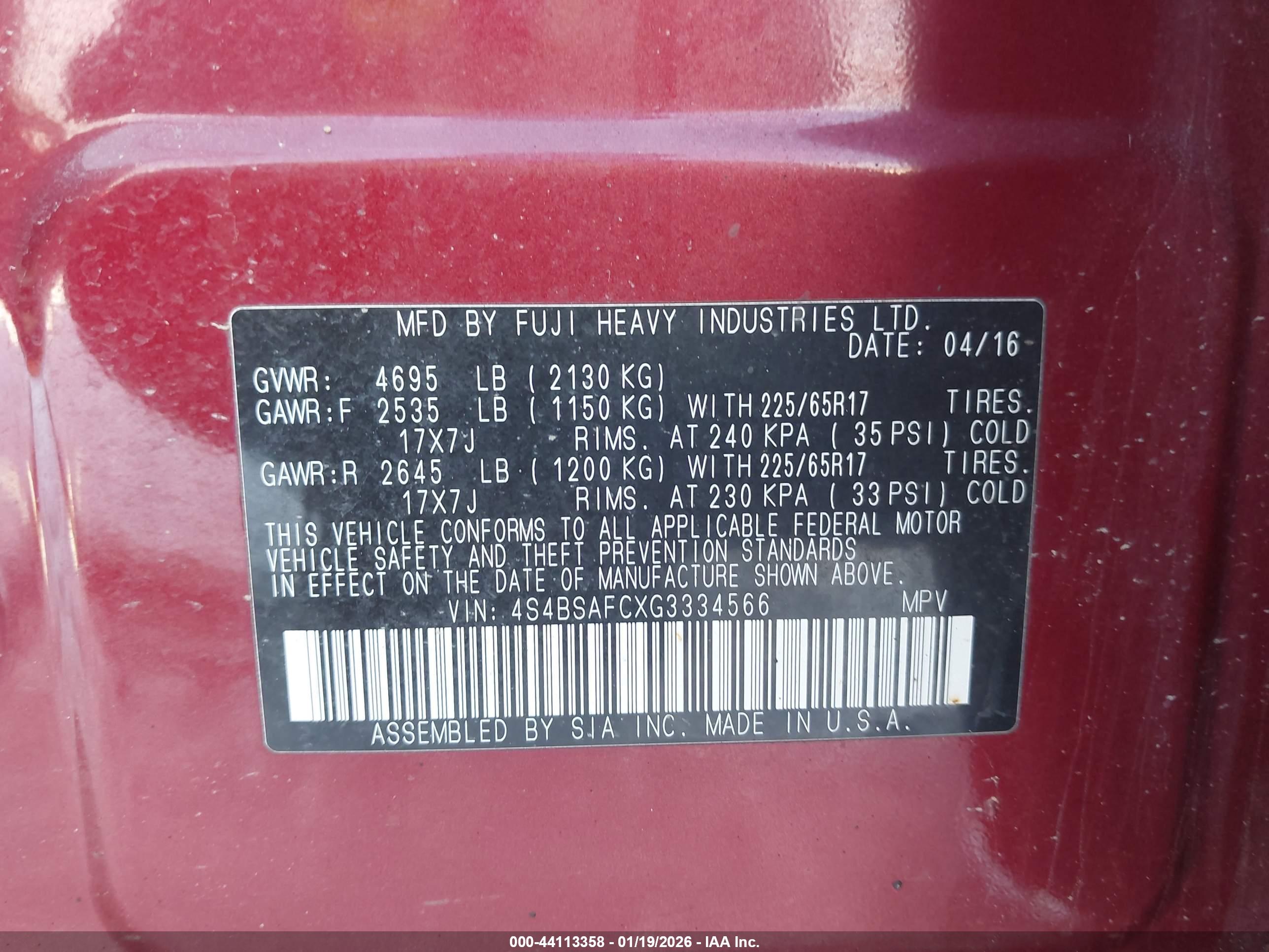 SUBARU OUTBACK image 9