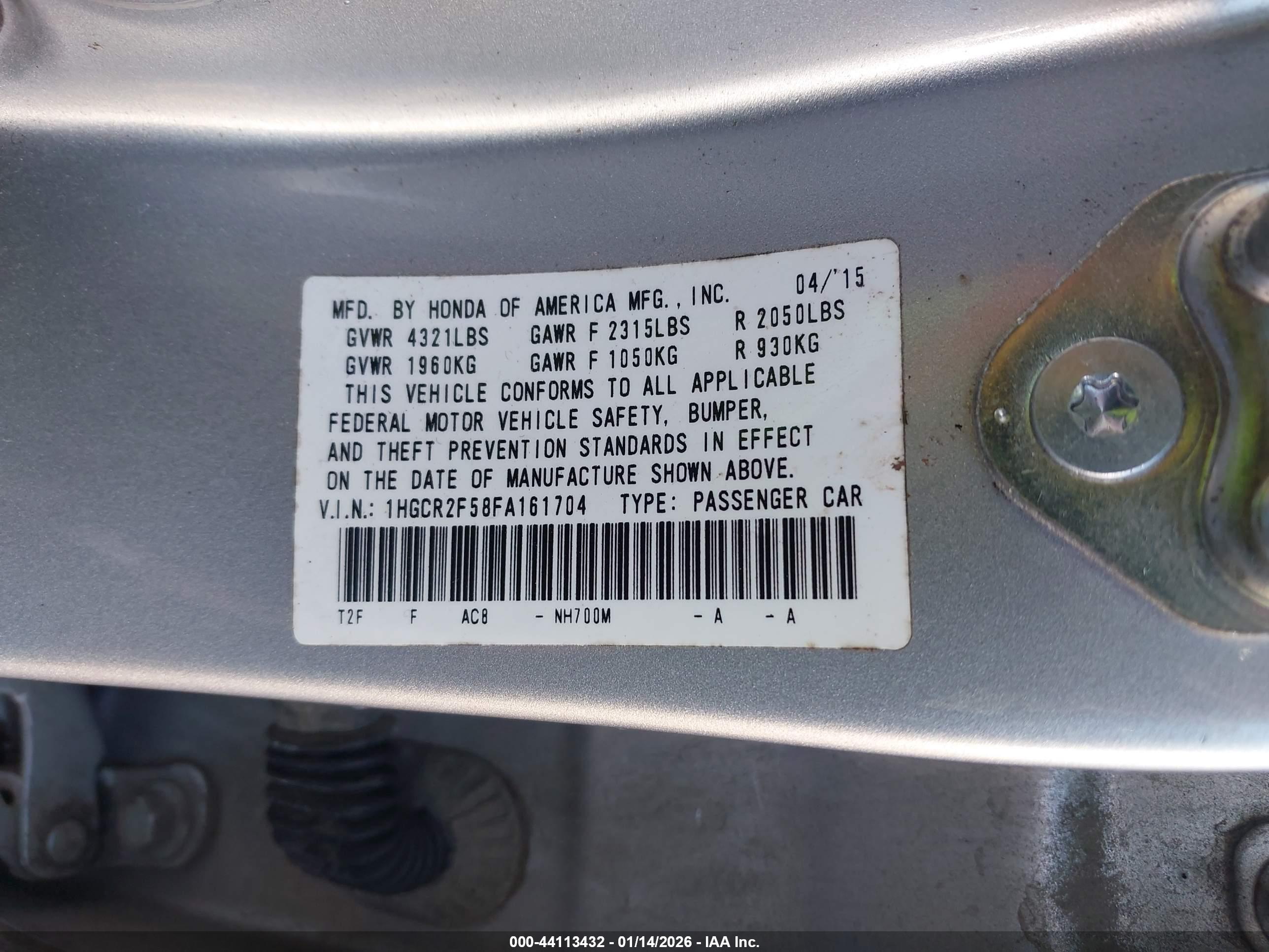 HONDA ACCORD image 9