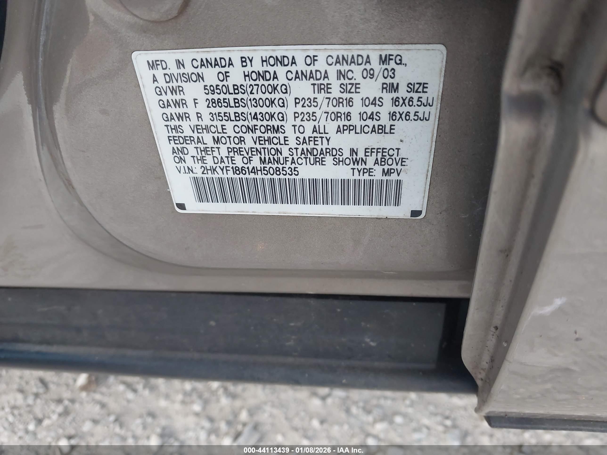 HONDA PILOT image 9
