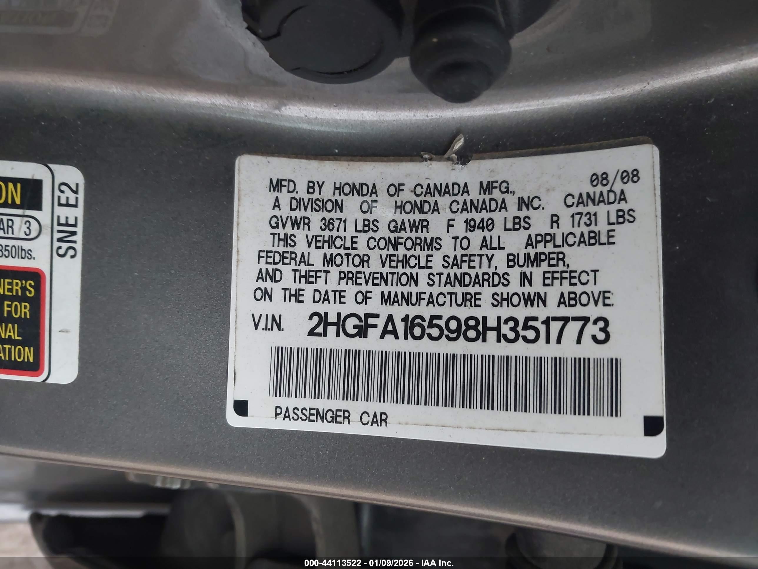 HONDA CIVIC image 9