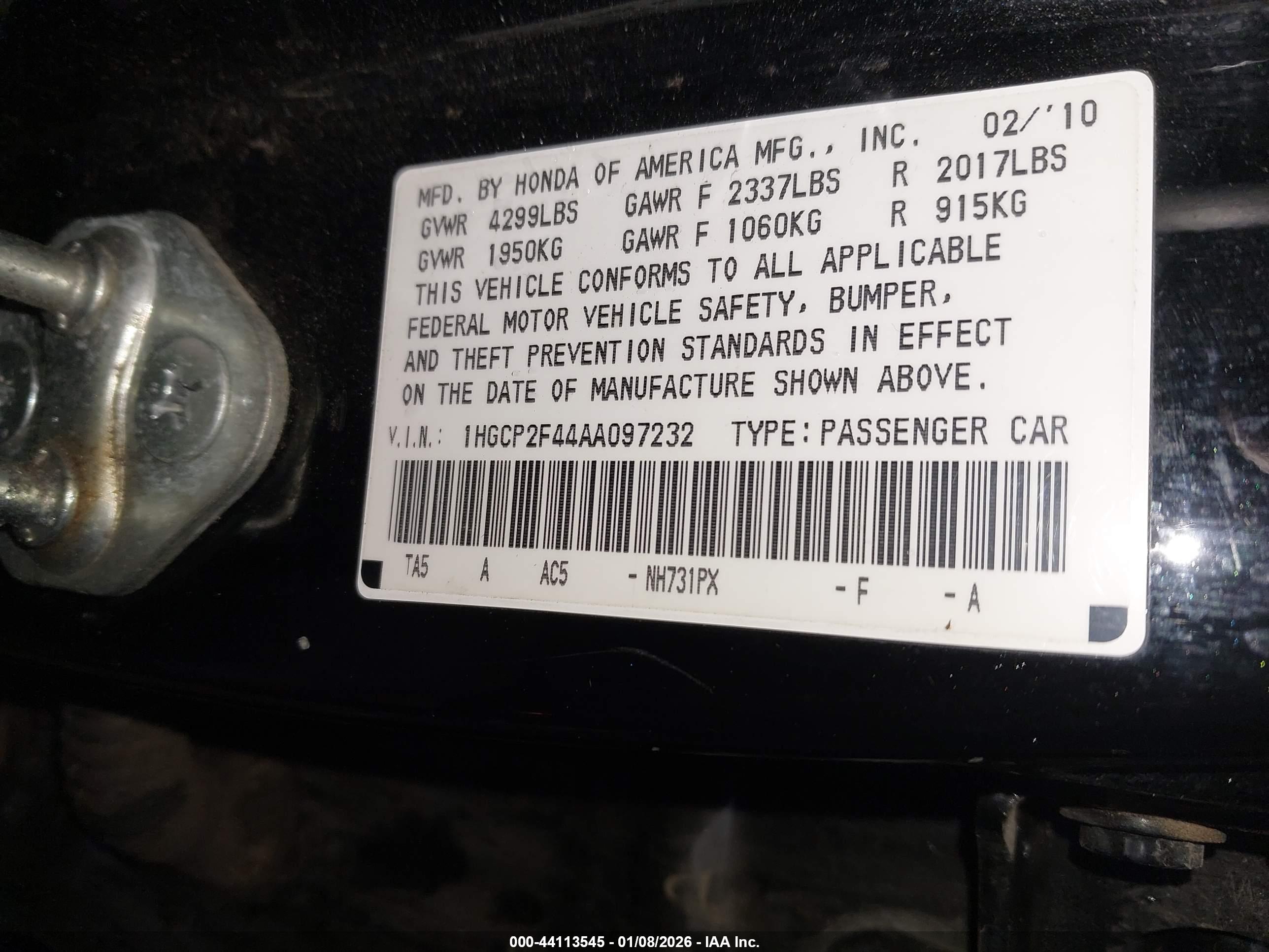 HONDA ACCORD image 9