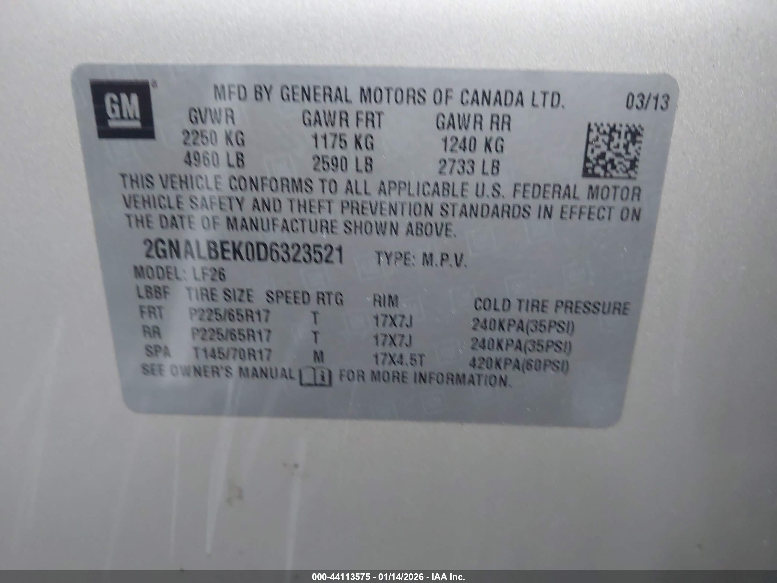 CHEVROLET EQUINOX image 9