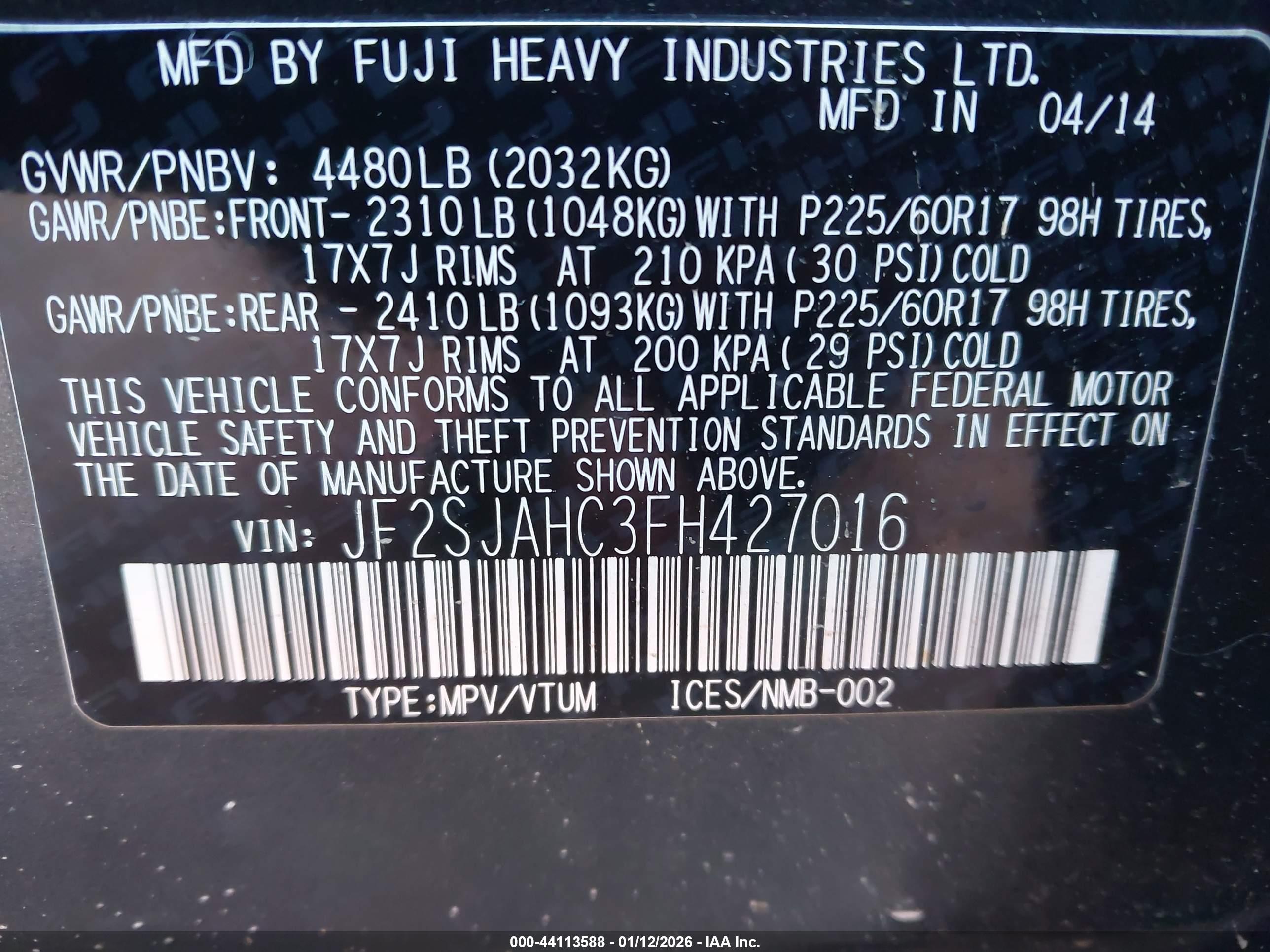 SUBARU FORESTER image 9