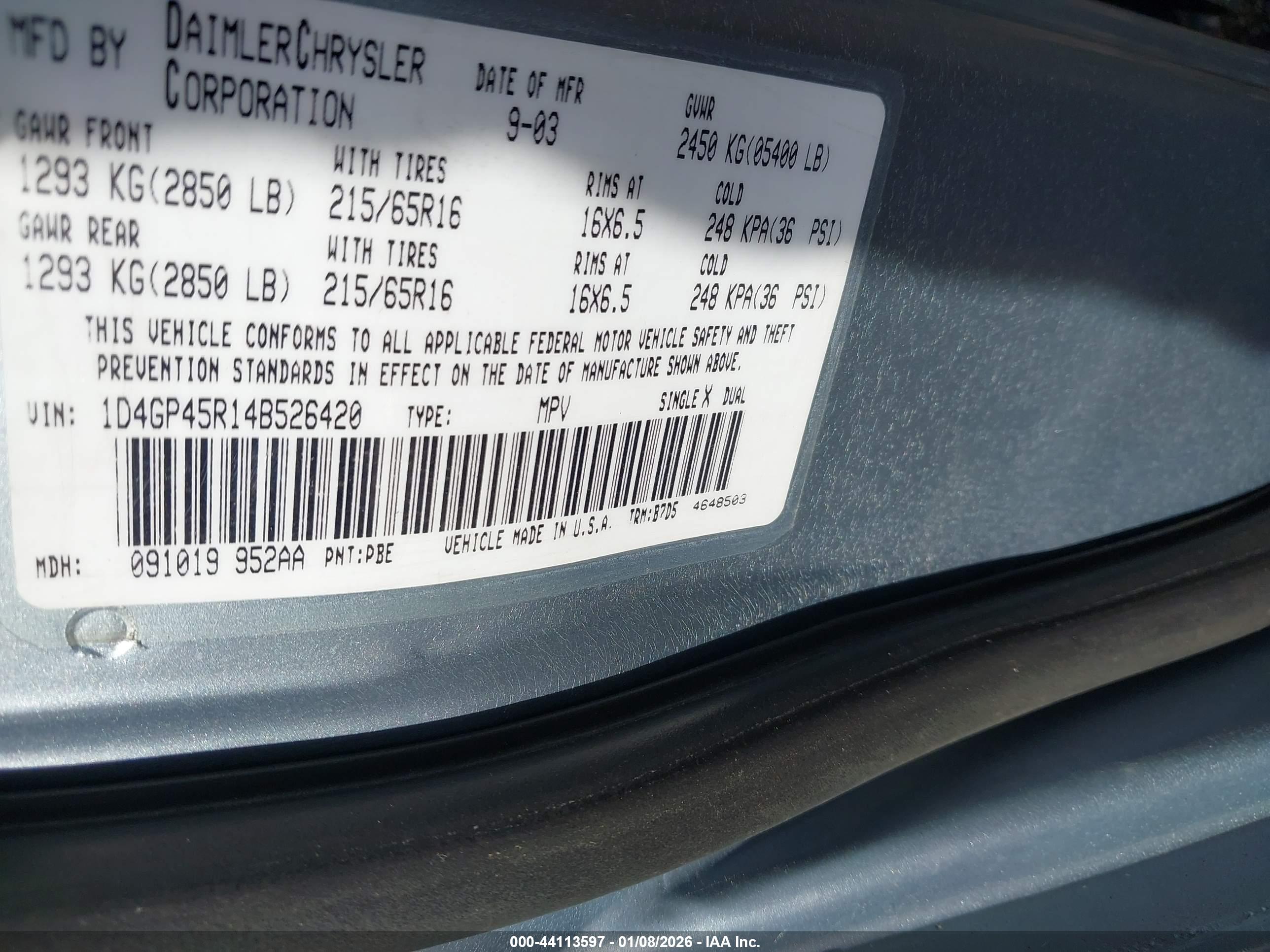 DODGE CARAVAN image 9
