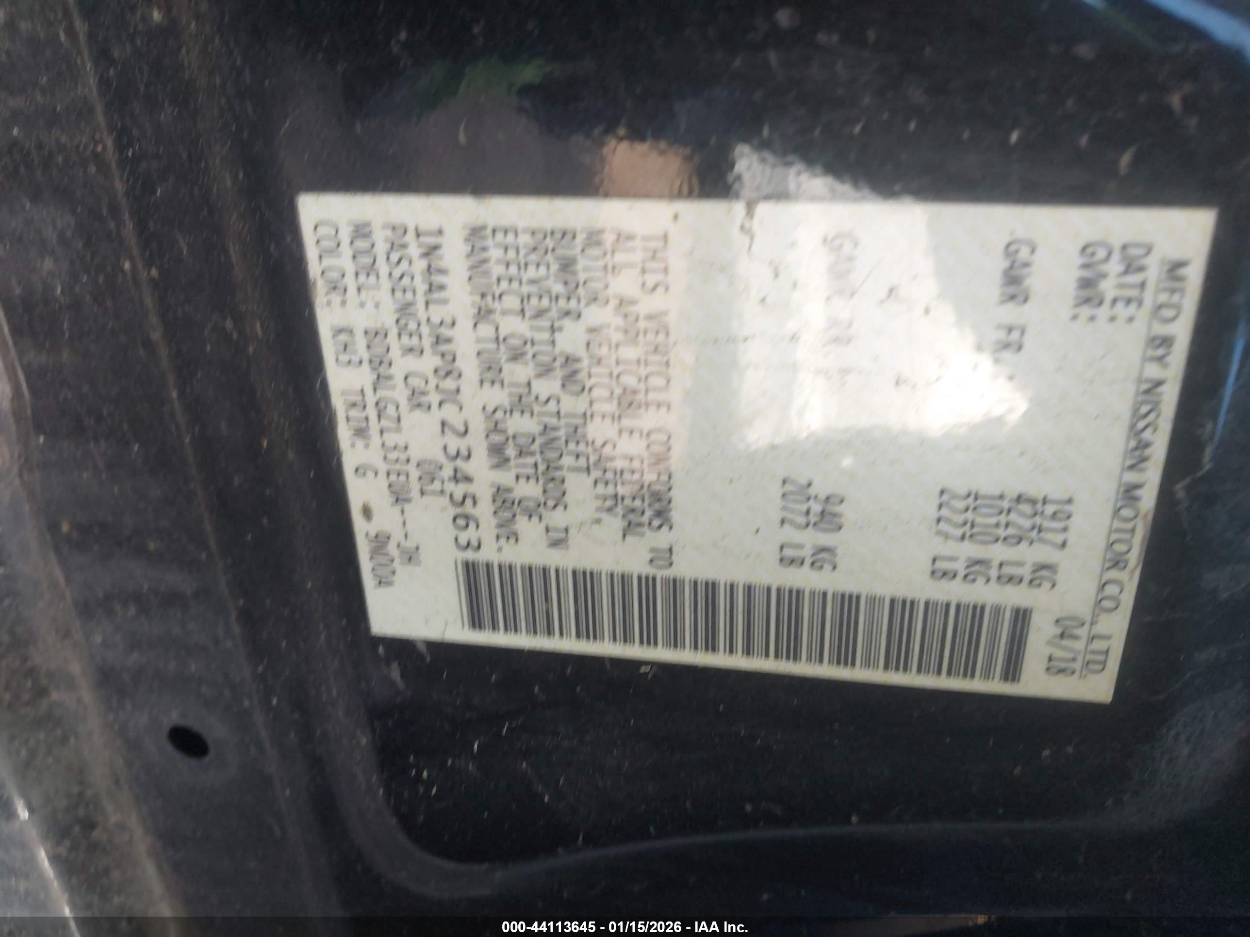NISSAN ALTIMA image 9