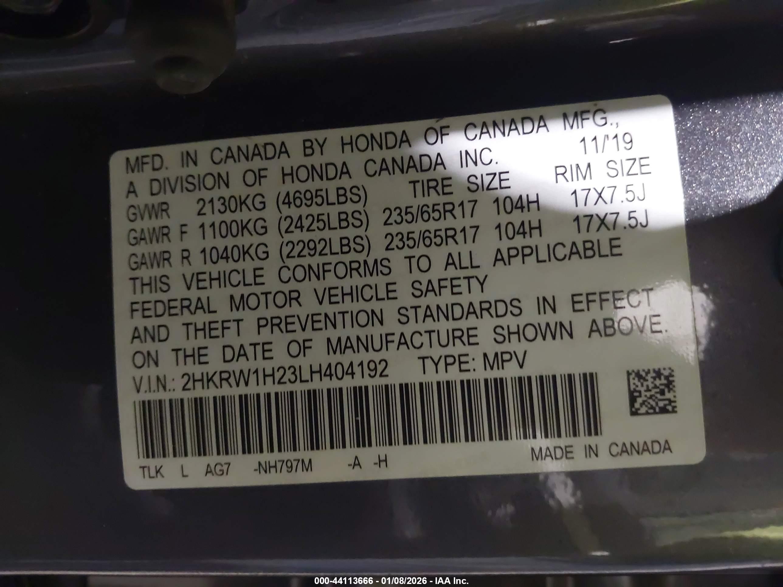 HONDA CR-V image 9