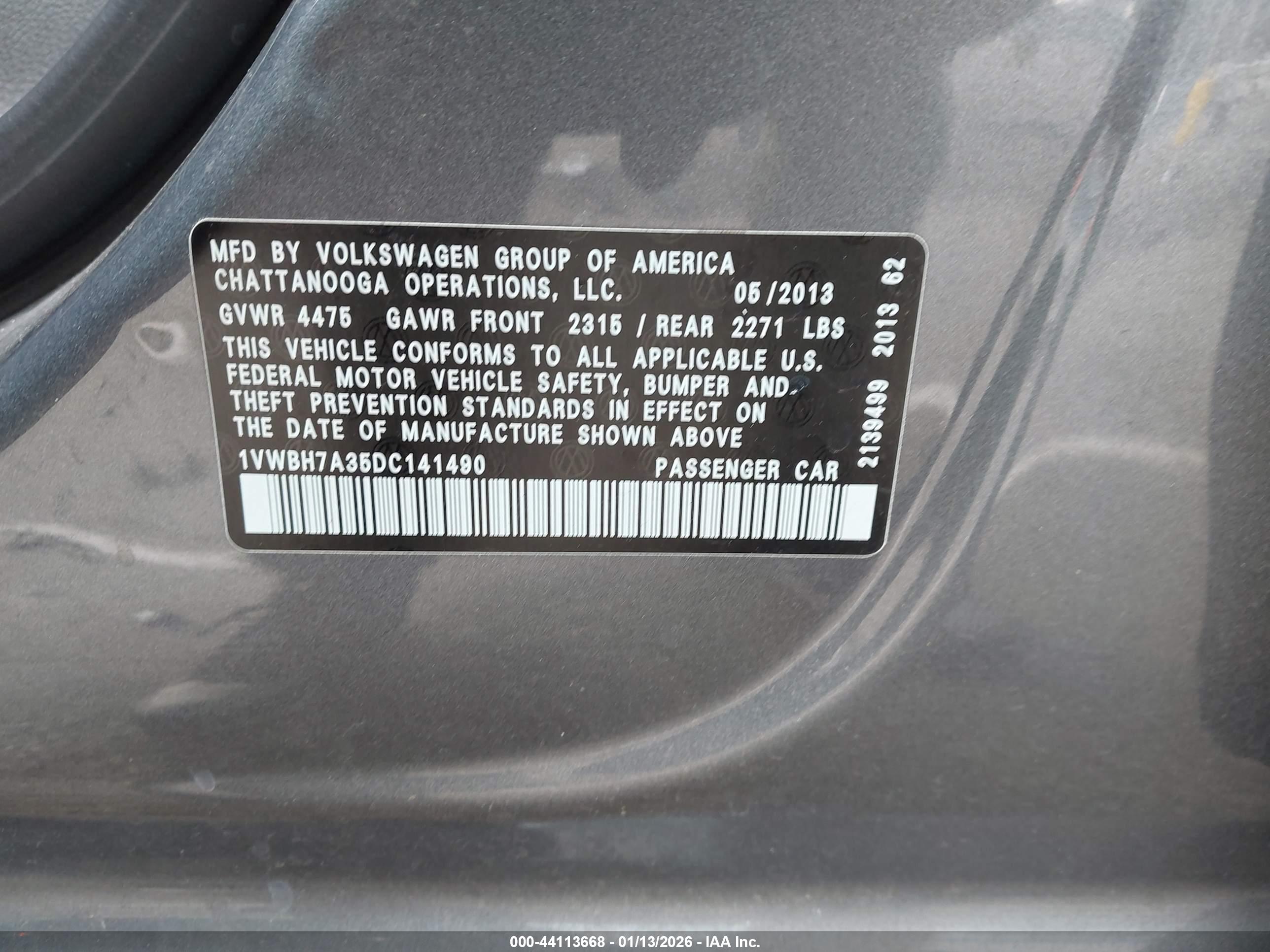 VOLKSWAGEN PASSAT image 9