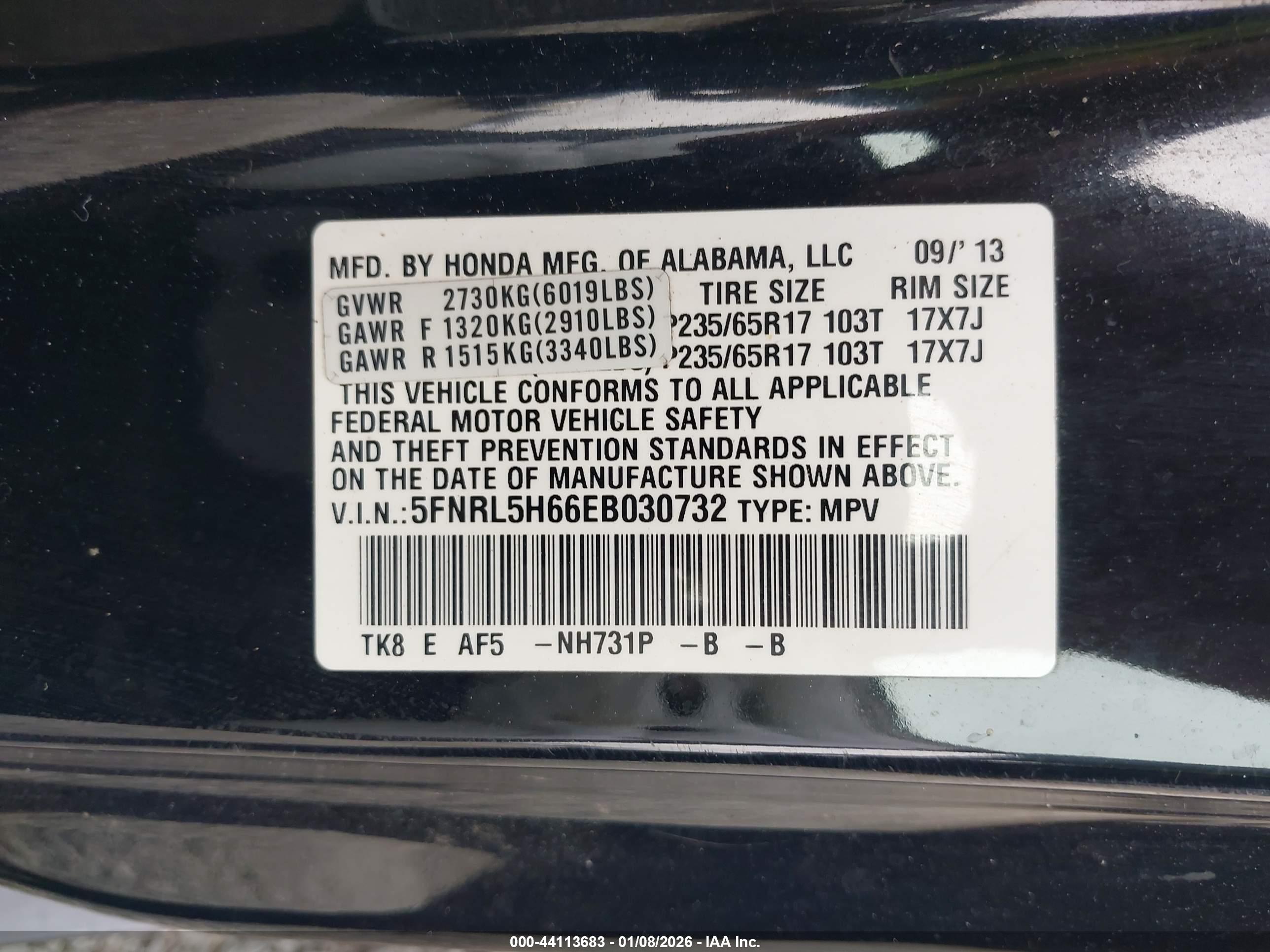 HONDA ODYSSEY image 9