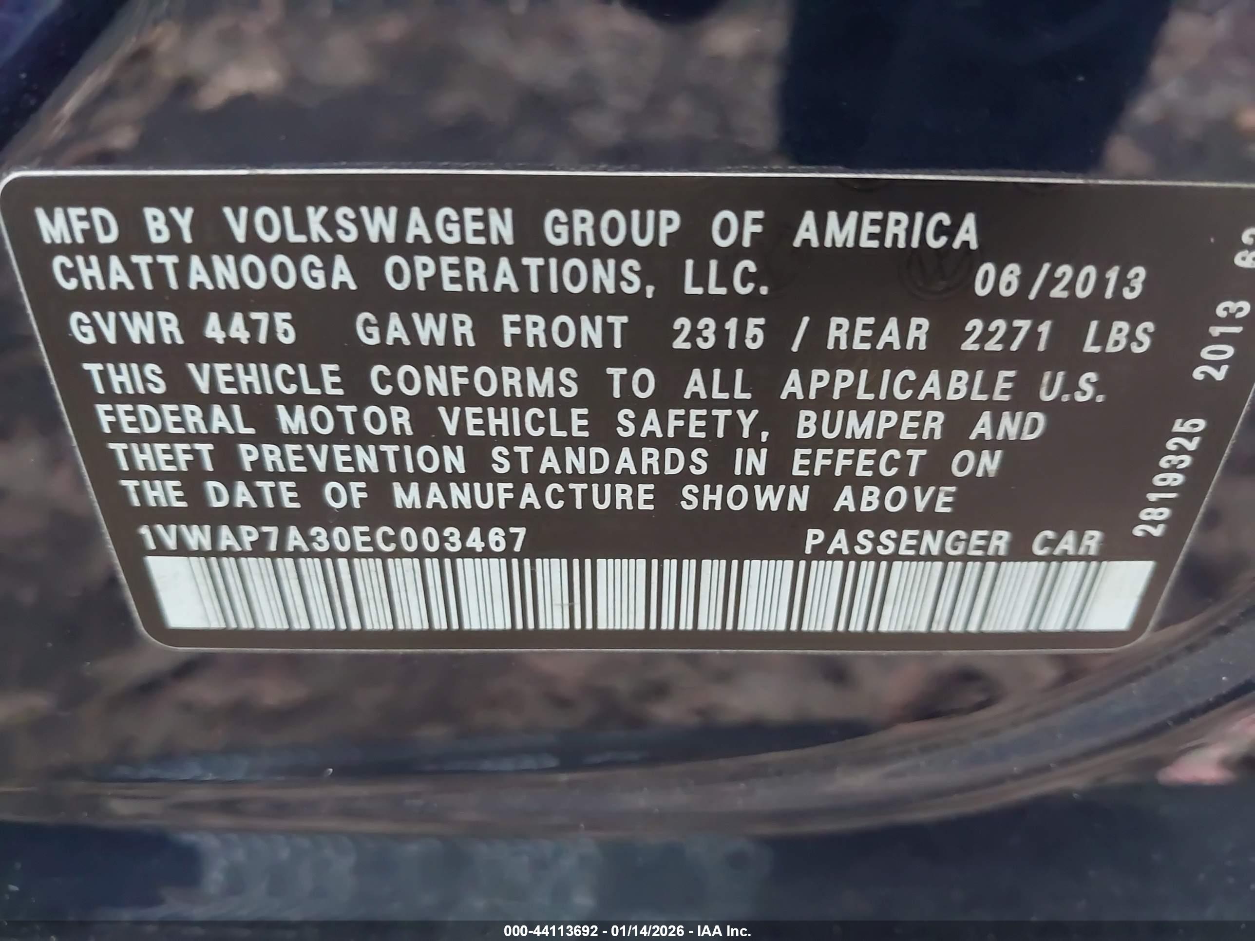 VOLKSWAGEN PASSAT image 9
