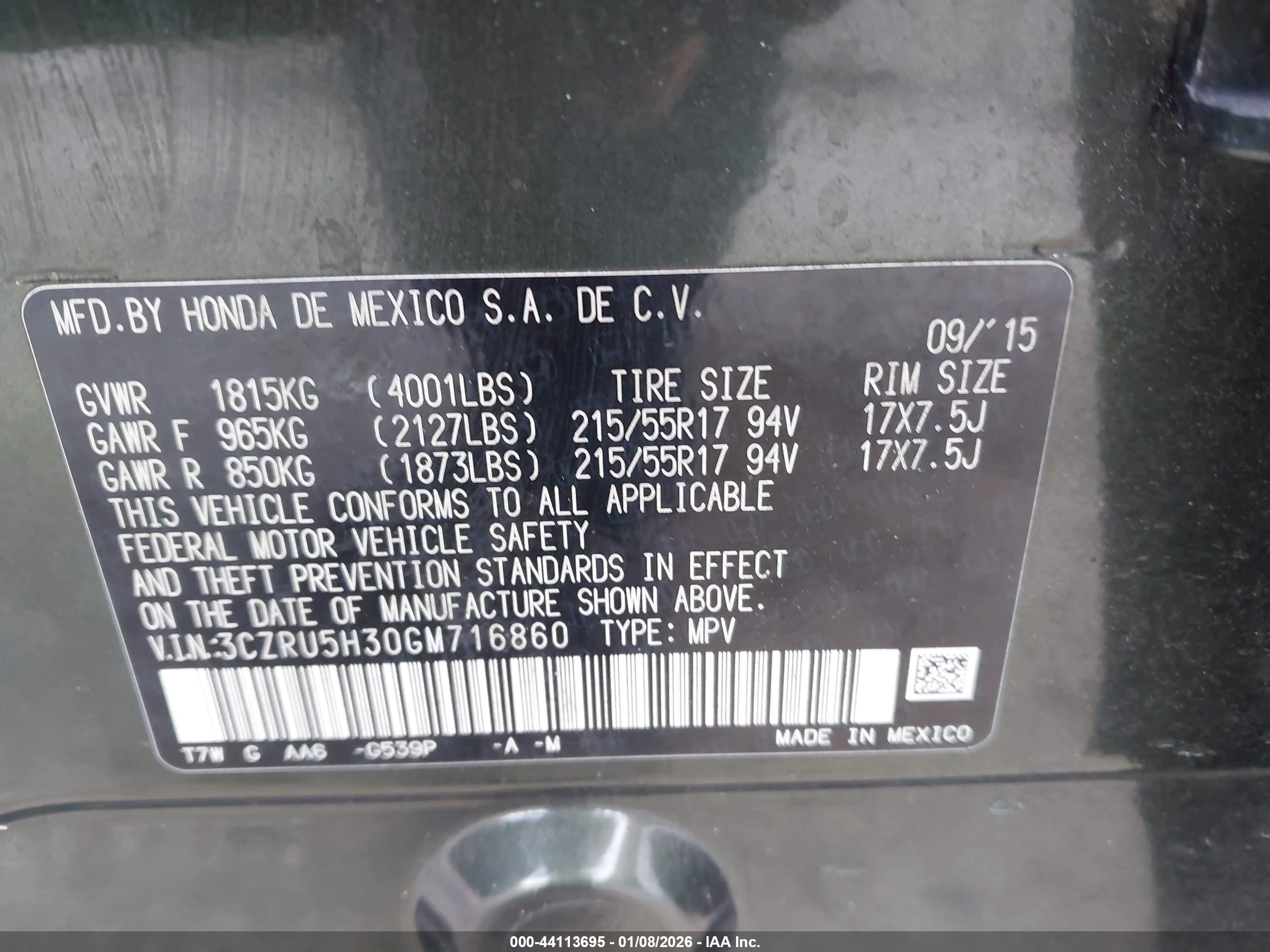 HONDA HR-V image 9