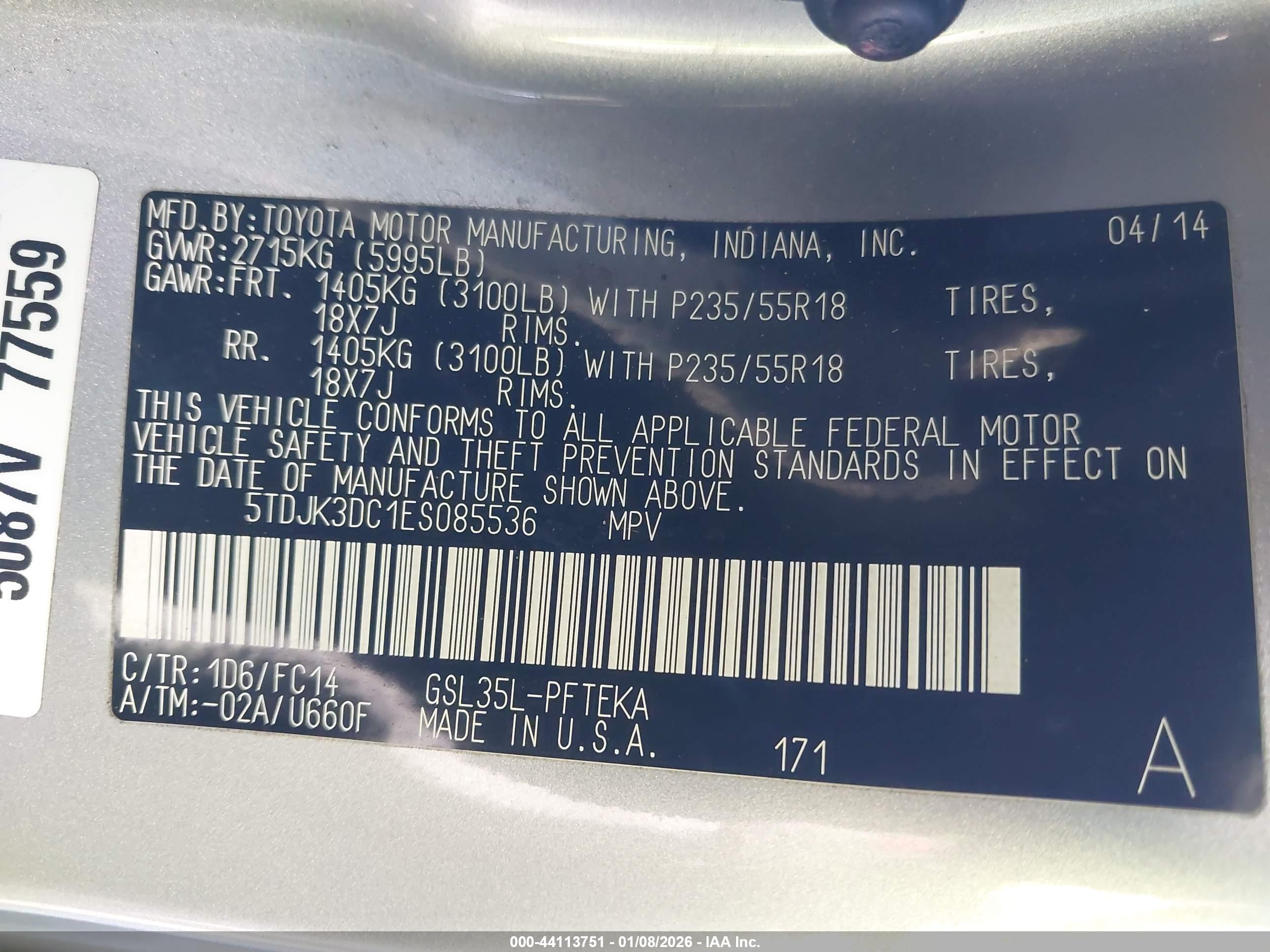 TOYOTA SIENNA image 9