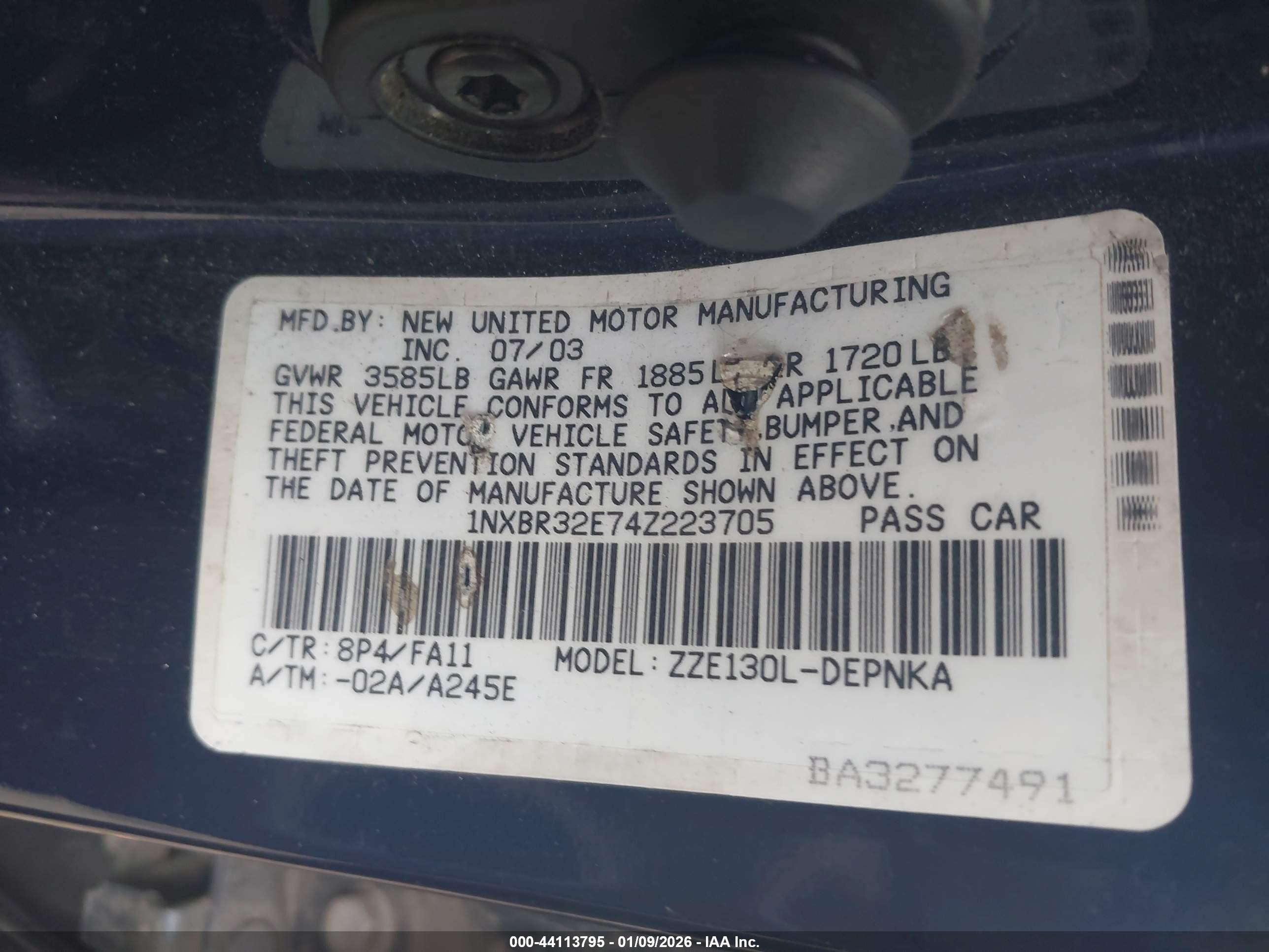 TOYOTA COROLLA image 9