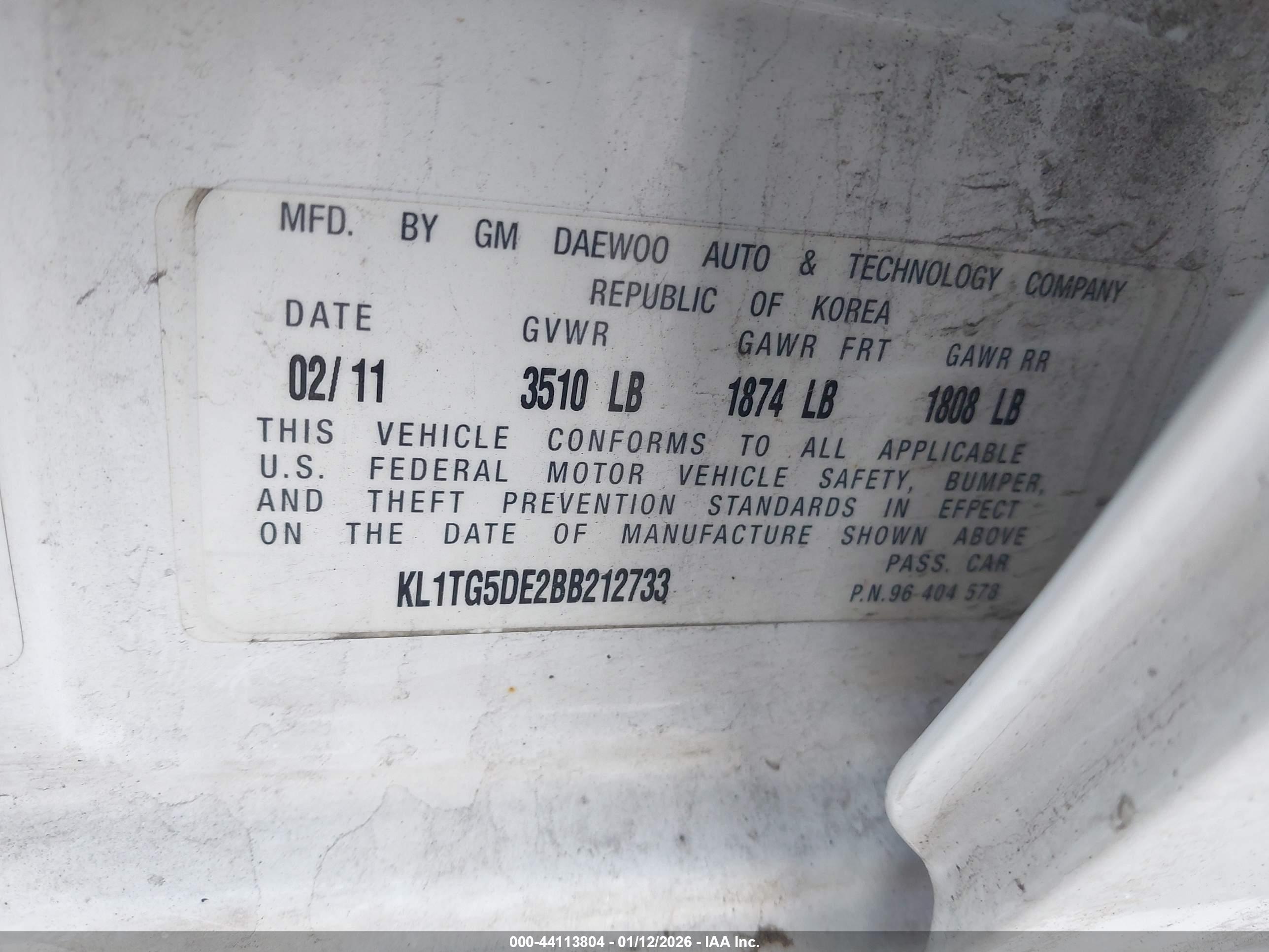 CHEVROLET AVEO image 9