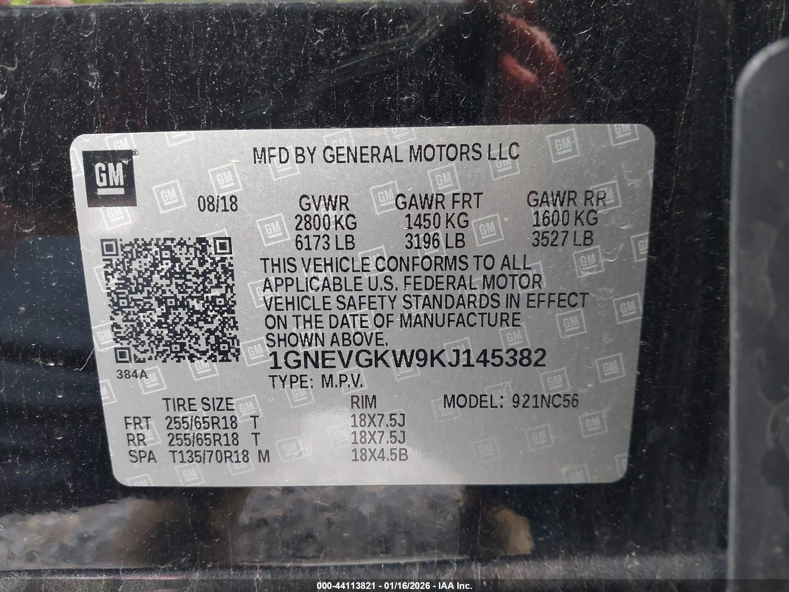 CHEVROLET TRAVERSE image 9