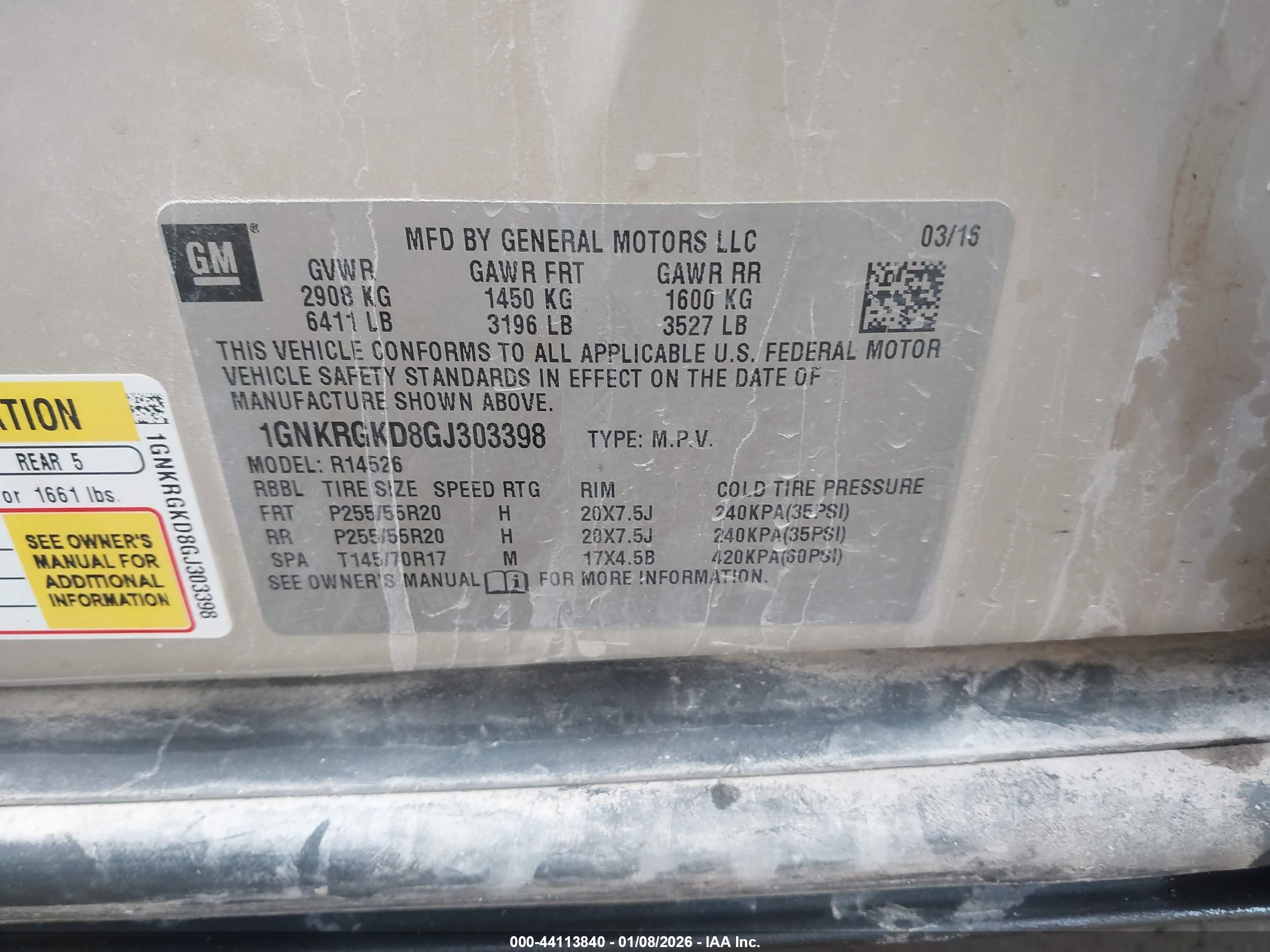 CHEVROLET TRAVERSE image 9