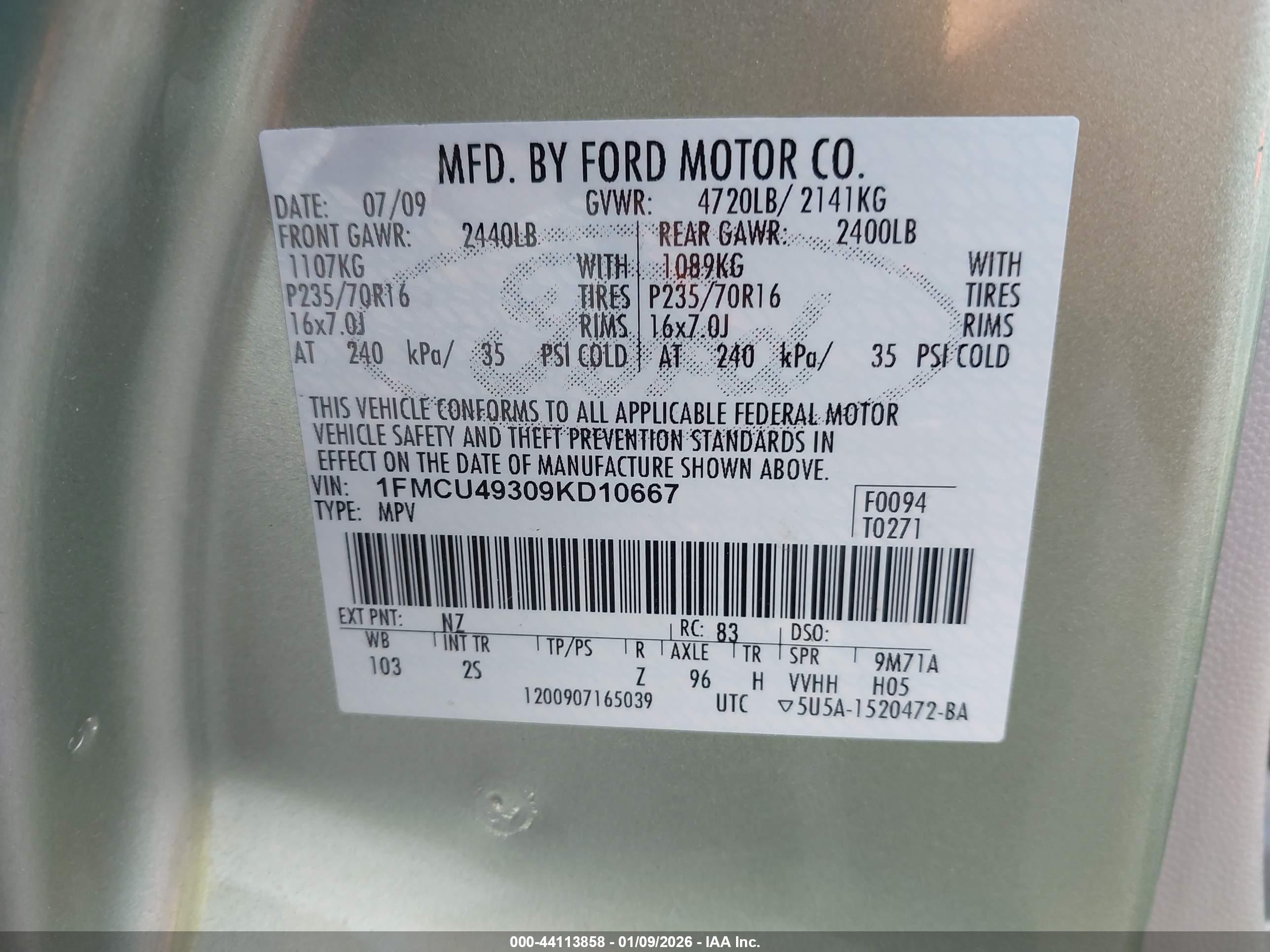 FORD ESCAPE image 9