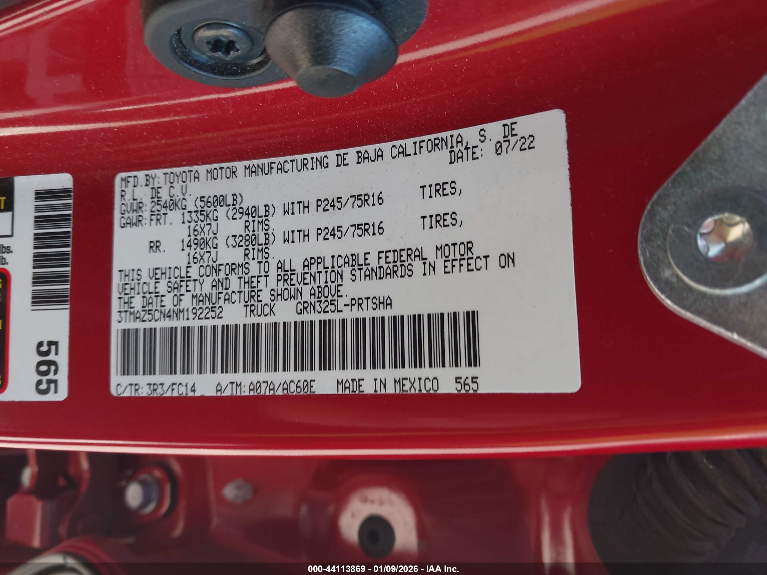 TOYOTA TACOMA image 9