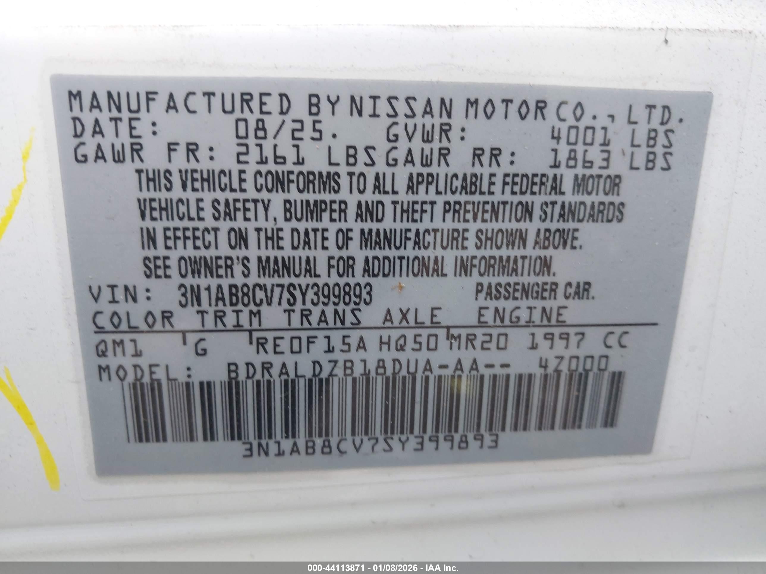 NISSAN SENTRA image 9