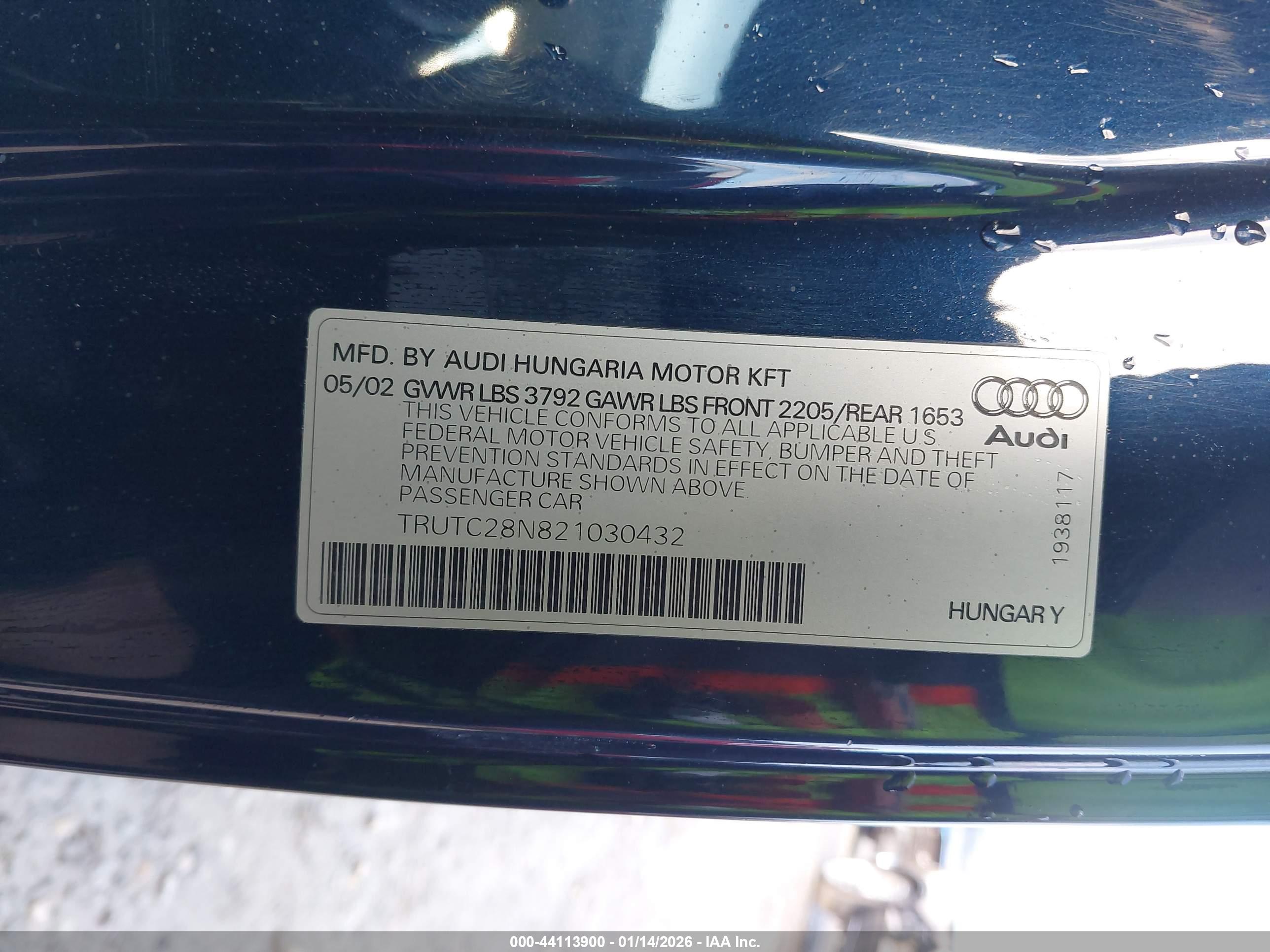 AUDI TT image 9