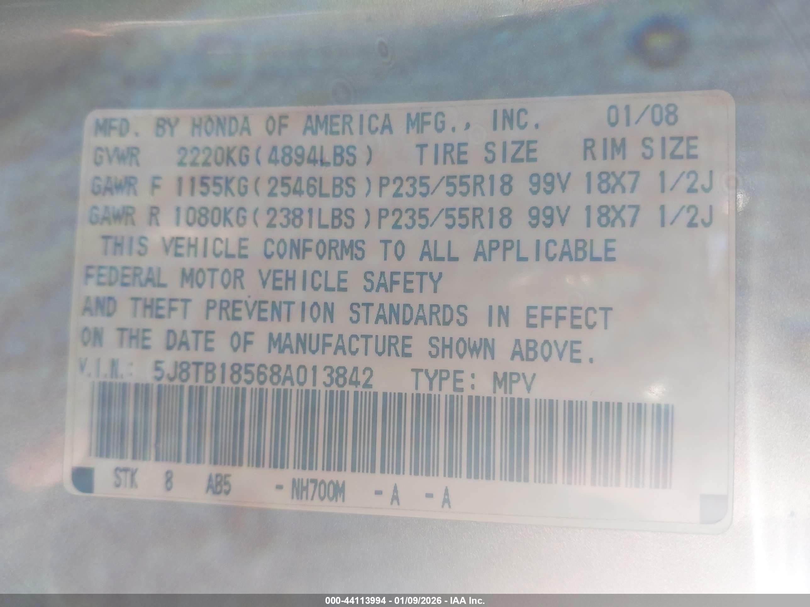 ACURA RDX image 9