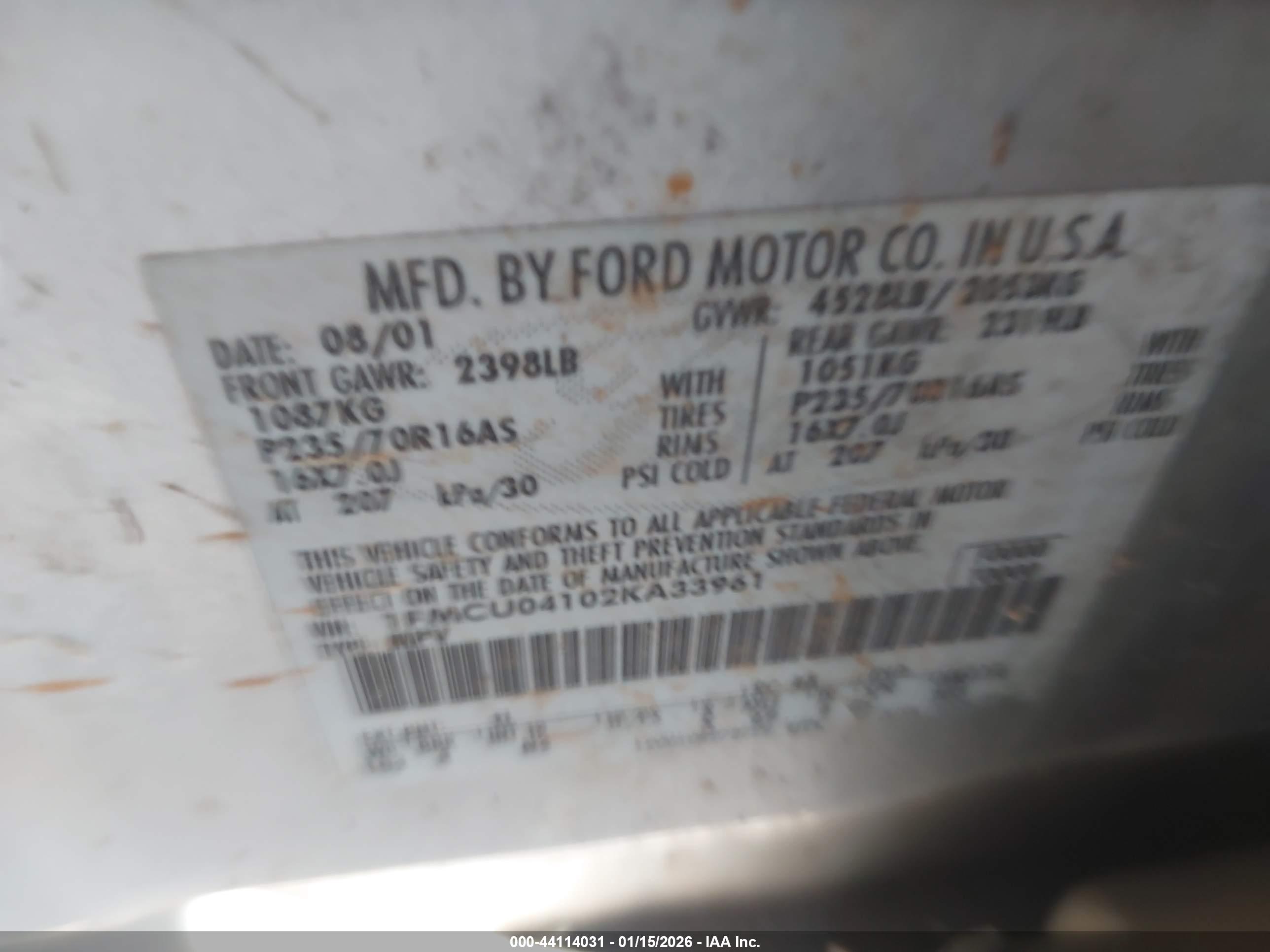 FORD ESCAPE image 9