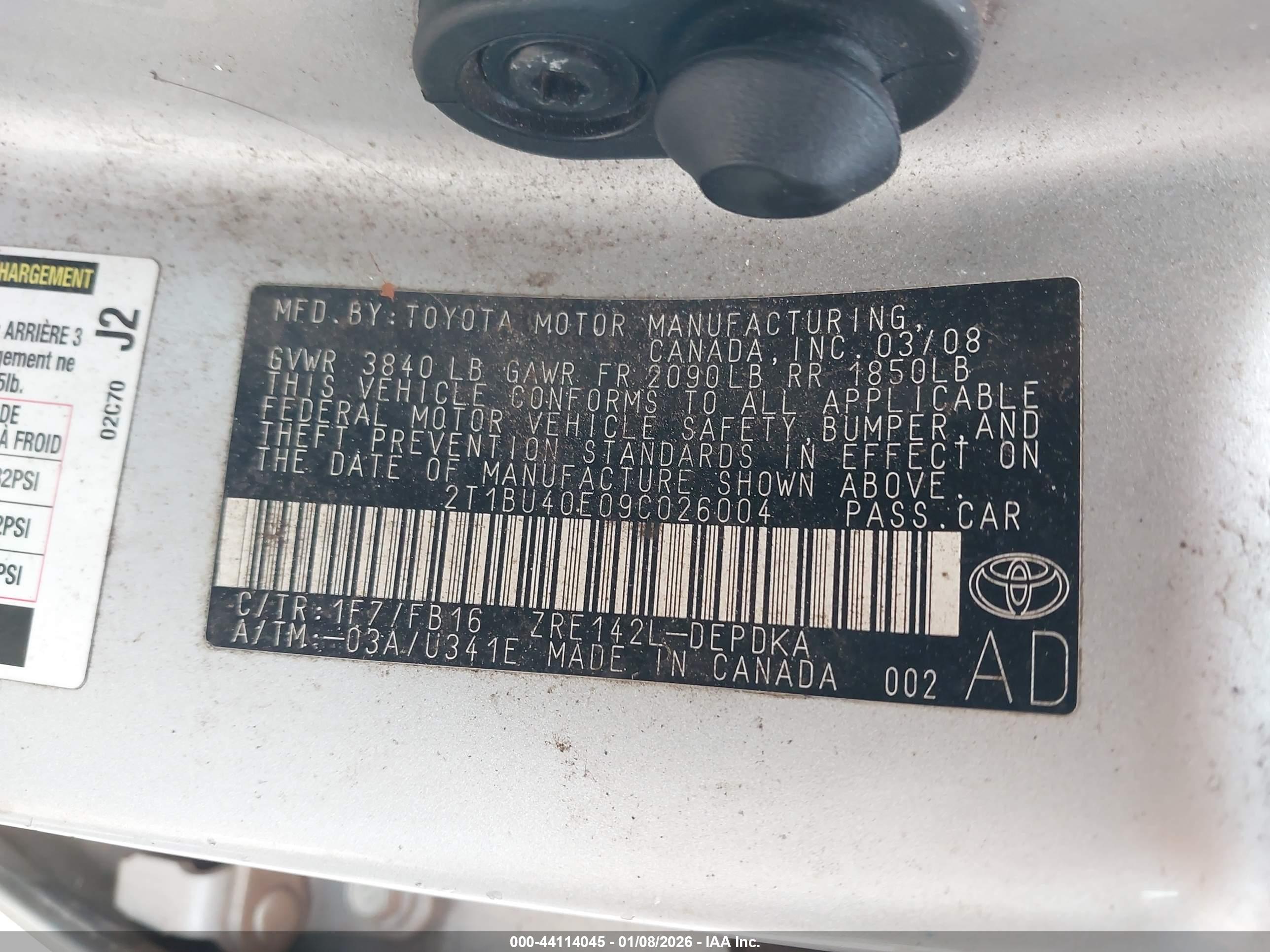 TOYOTA COROLLA image 9
