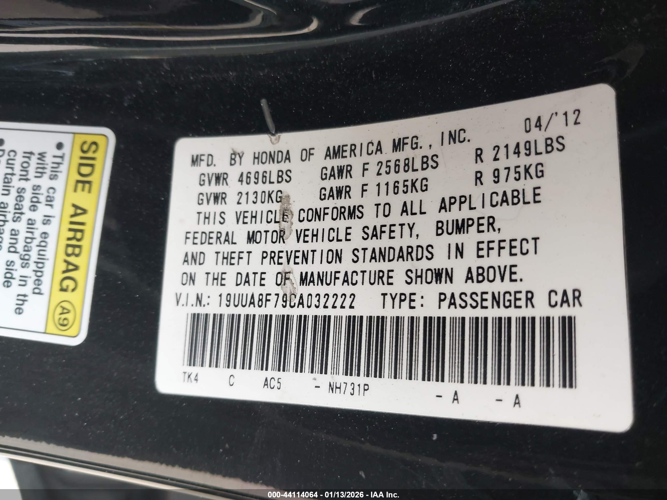 ACURA TL image 9