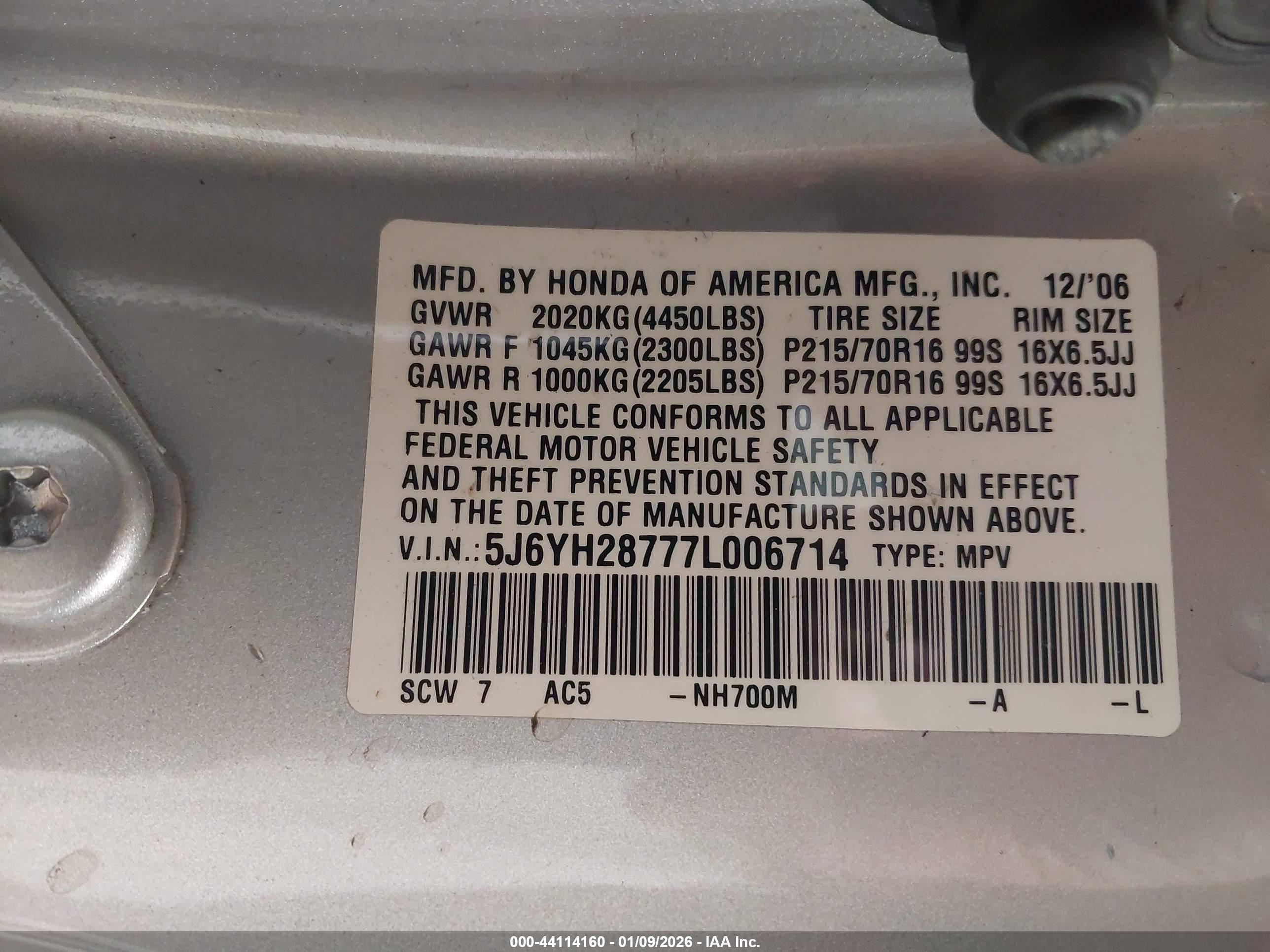 HONDA ELEMENT image 9