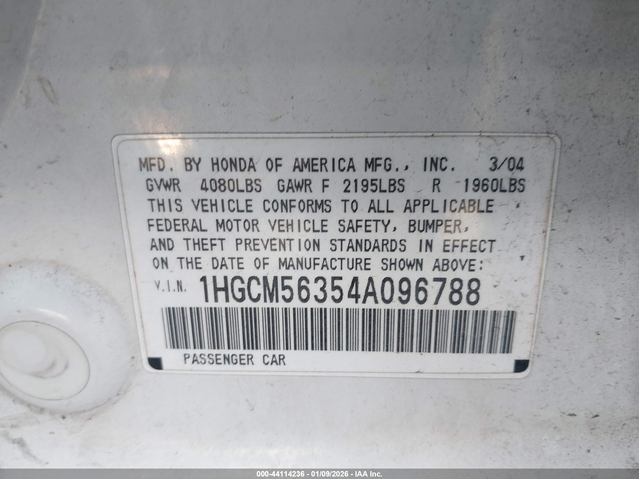 HONDA ACCORD image 9