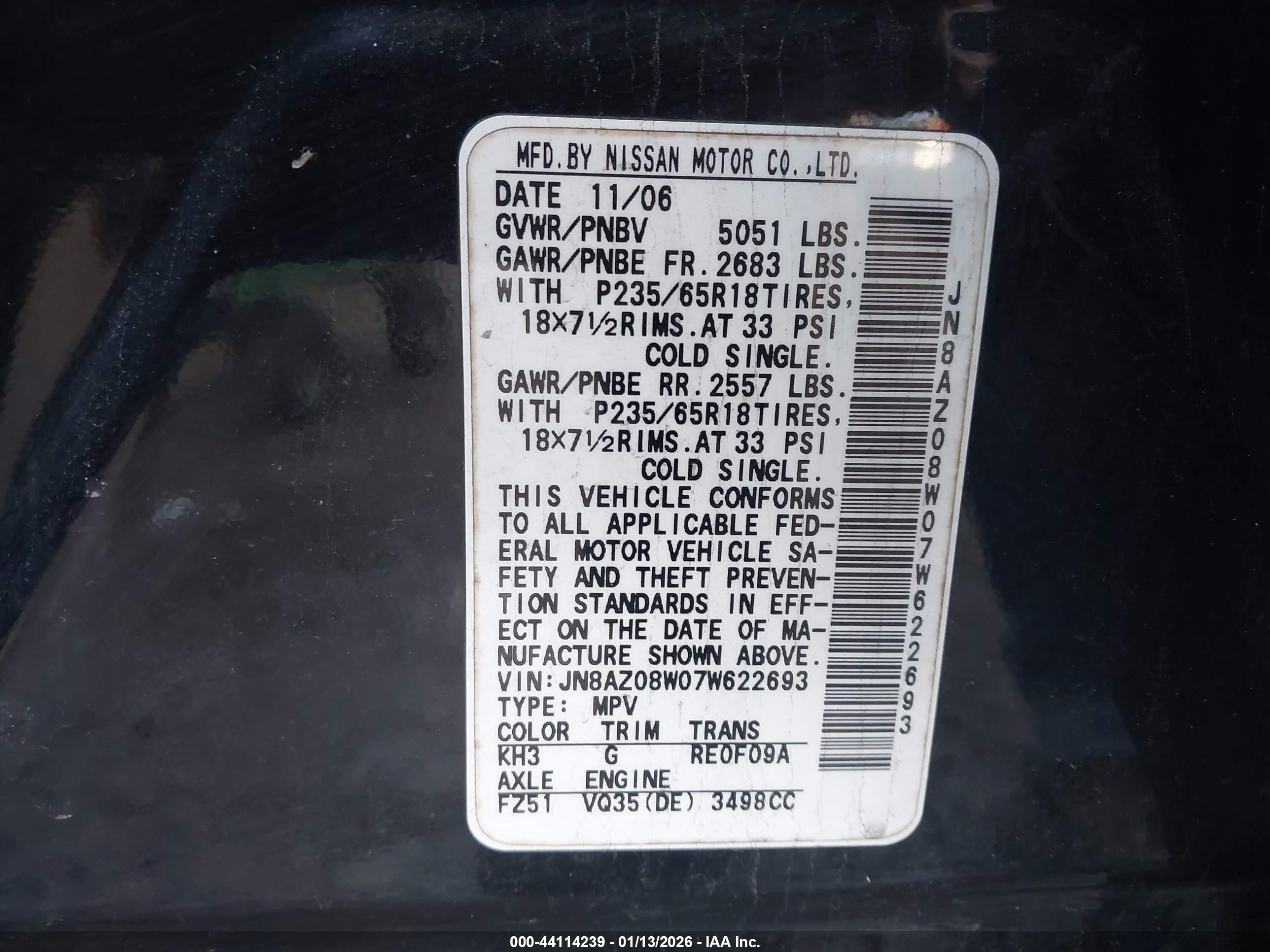 NISSAN MURANO image 9