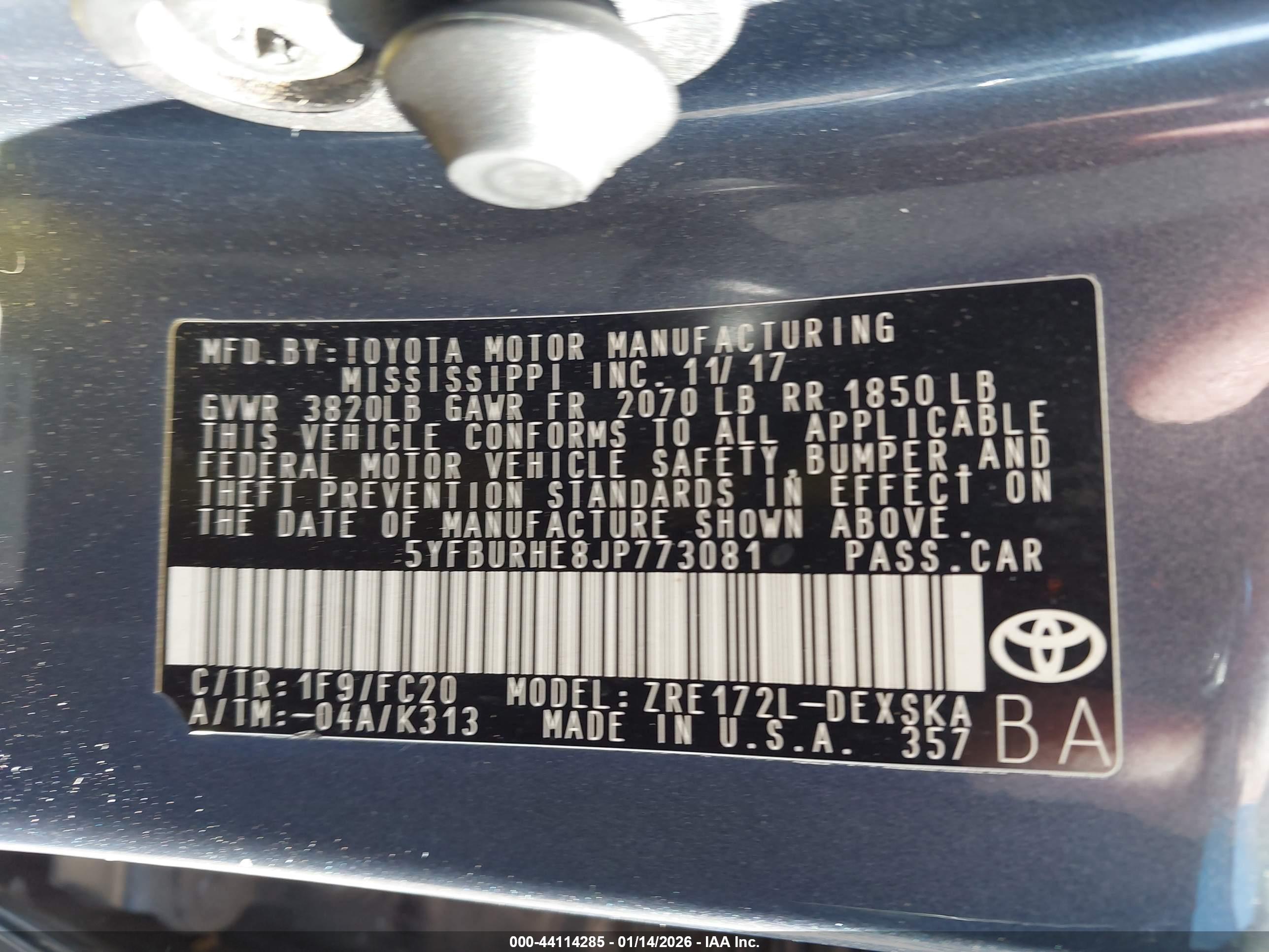 TOYOTA COROLLA image 9