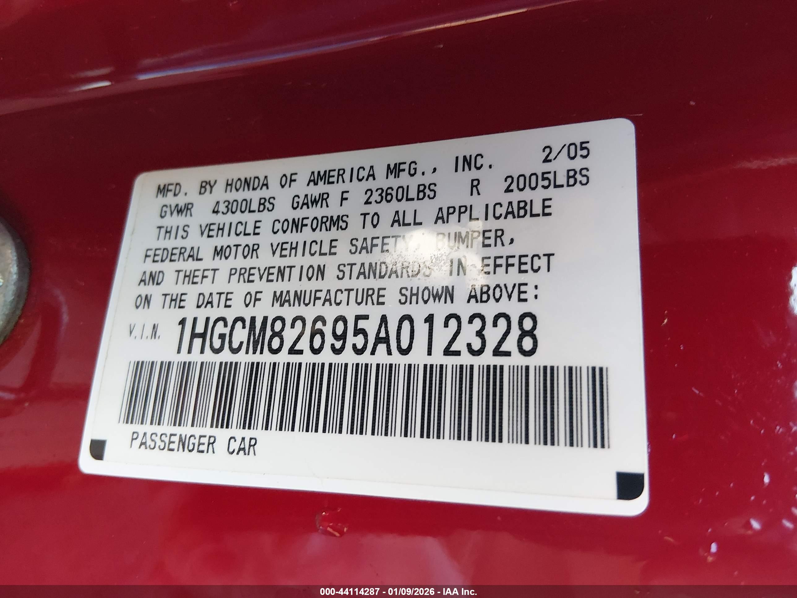 HONDA ACCORD image 9