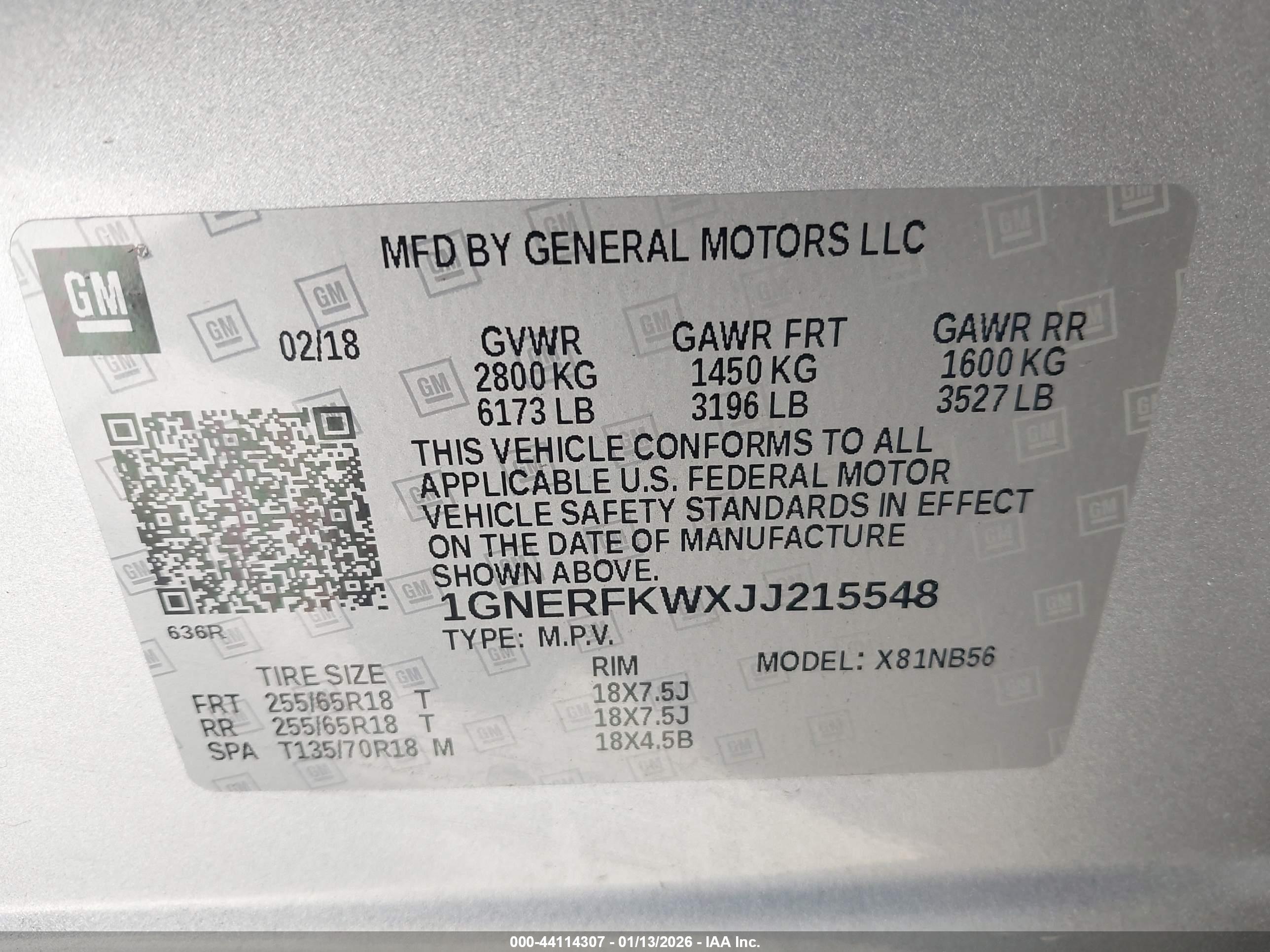 CHEVROLET TRAVERSE image 9
