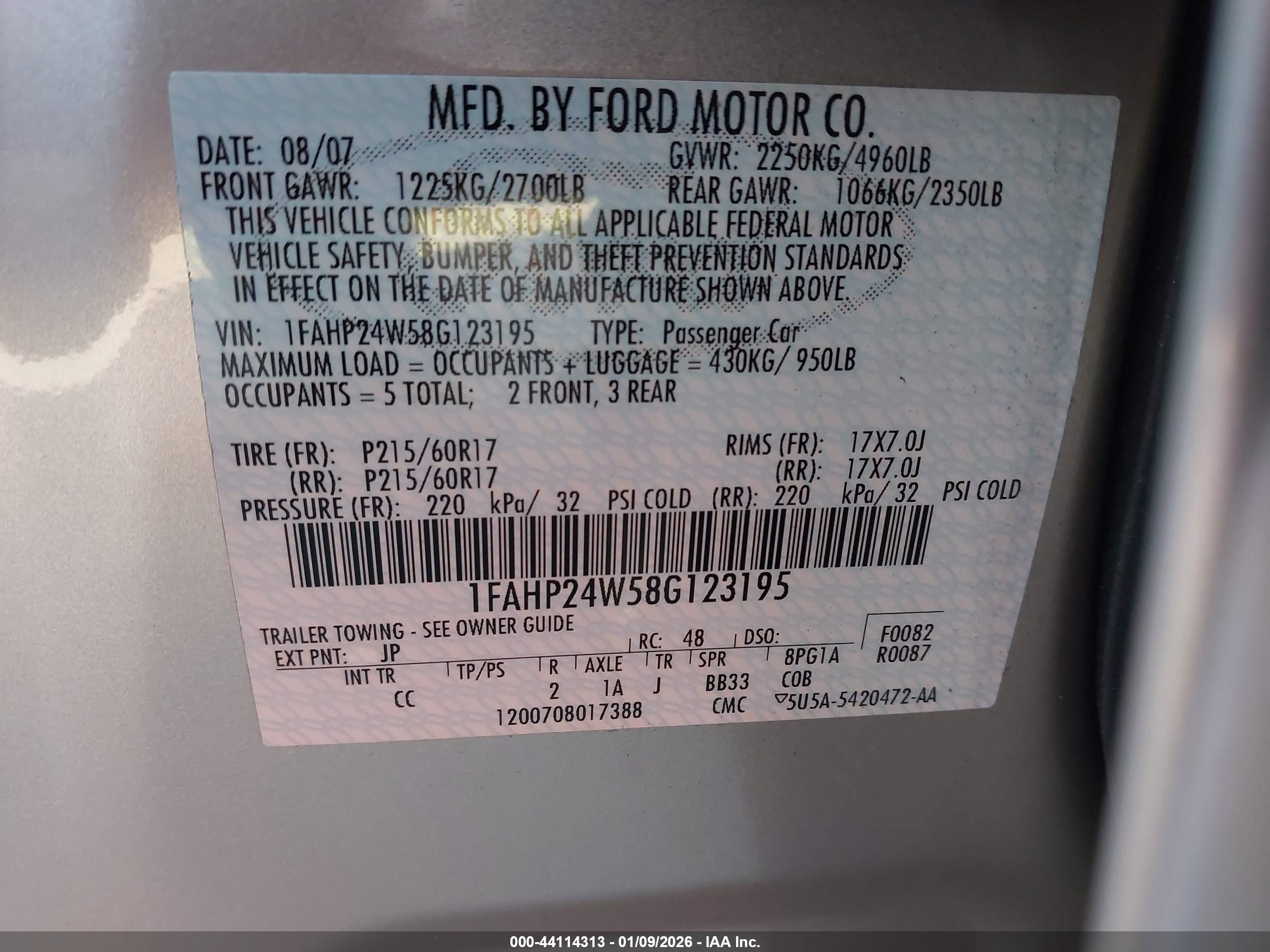 FORD TAURUS image 9