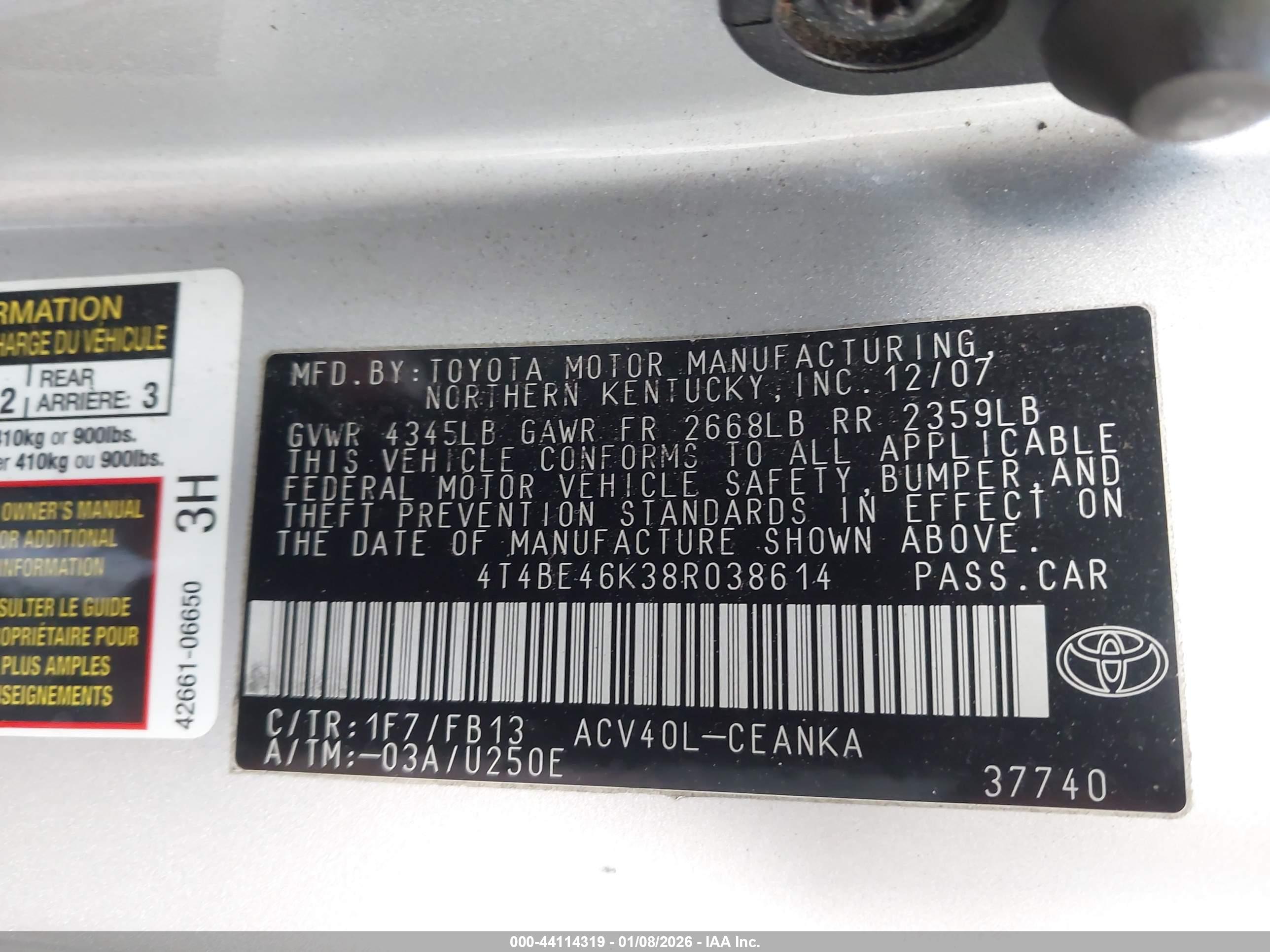 TOYOTA CAMRY image 9