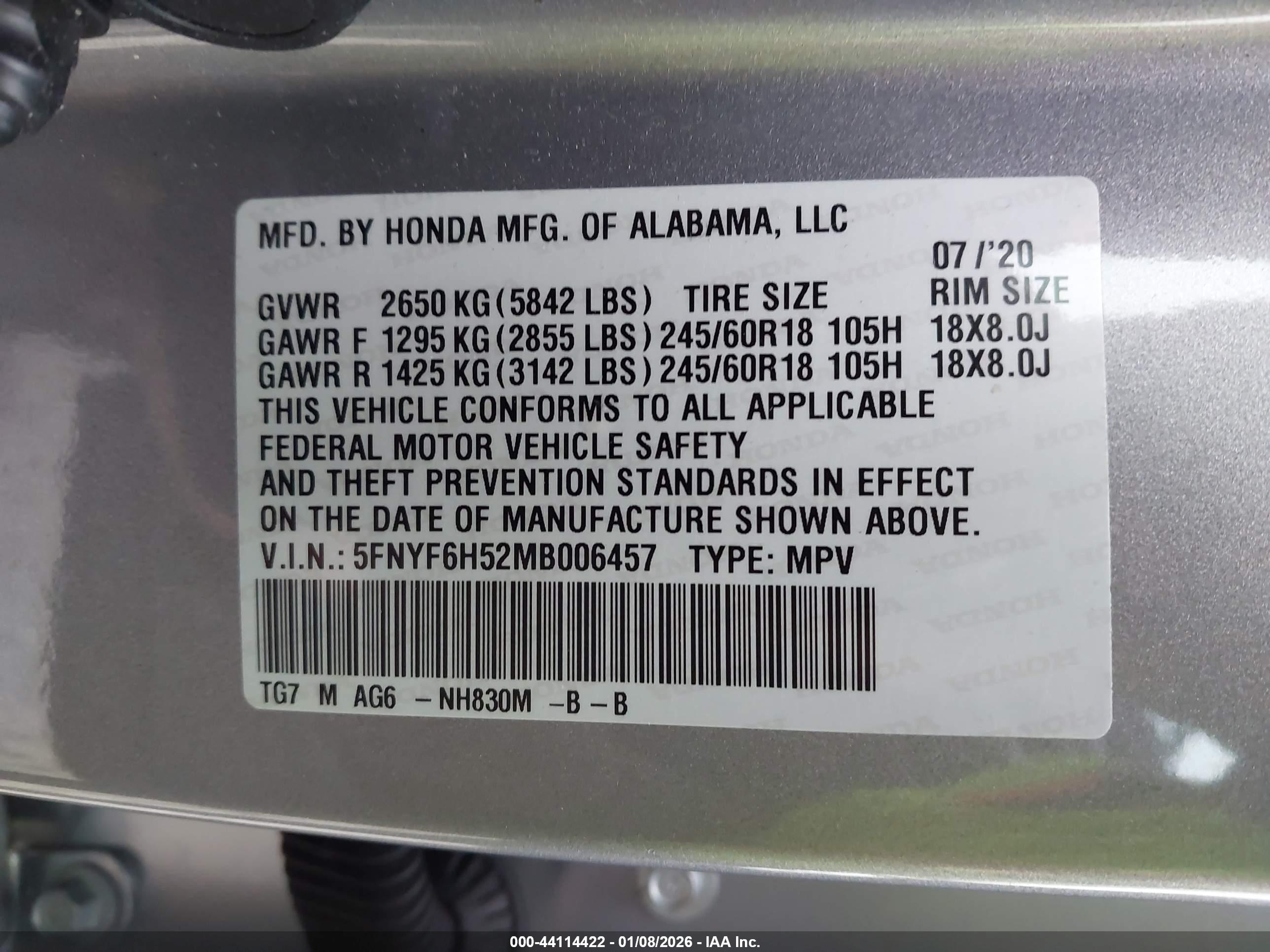 HONDA PILOT image 9