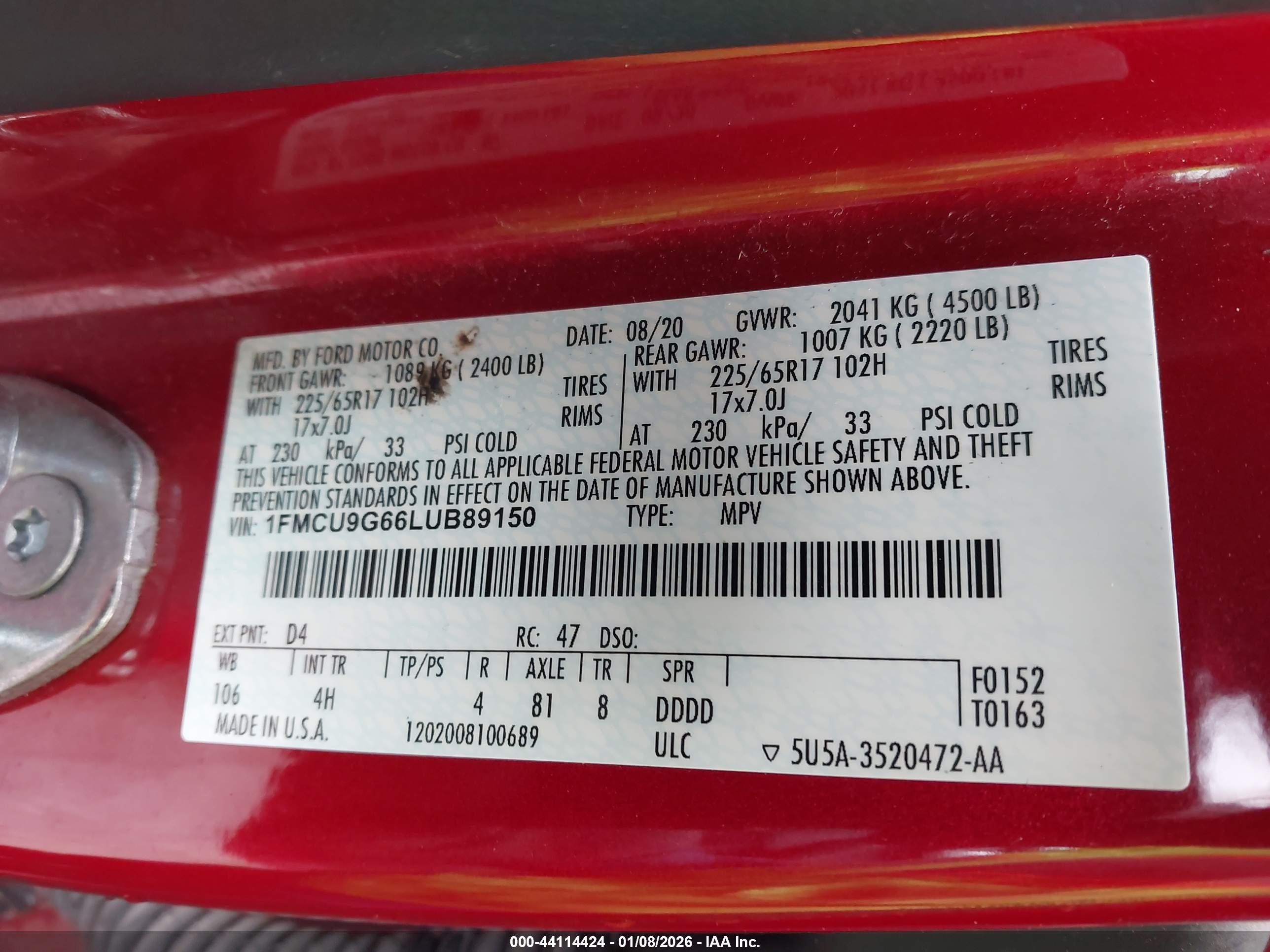 FORD ESCAPE image 9