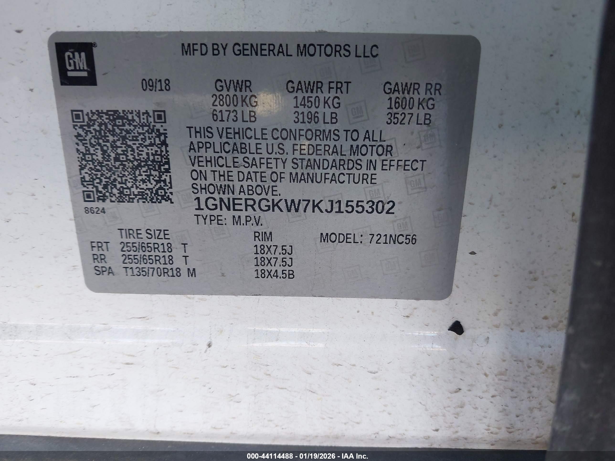 CHEVROLET TRAVERSE image 9