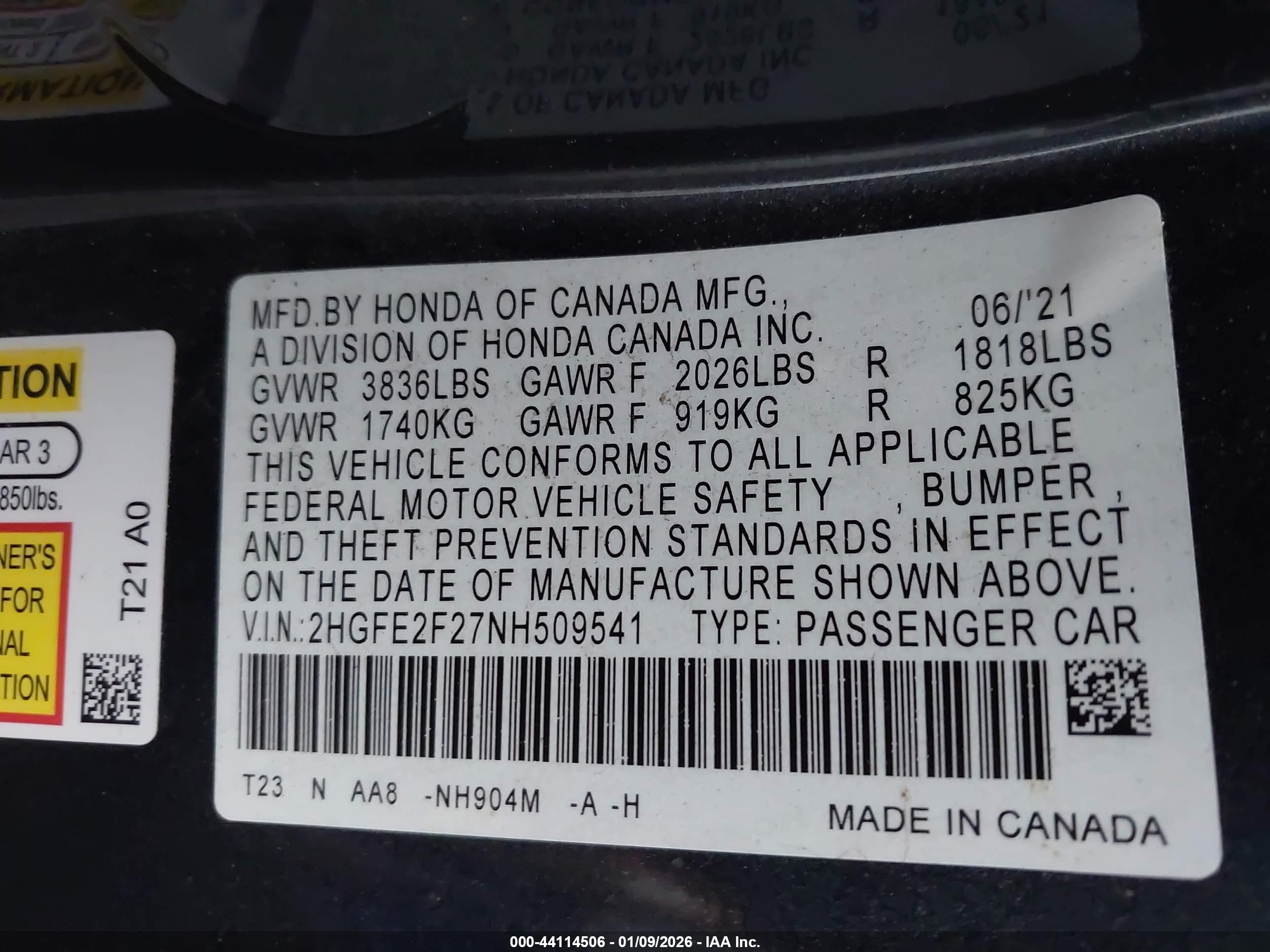 HONDA CIVIC image 9