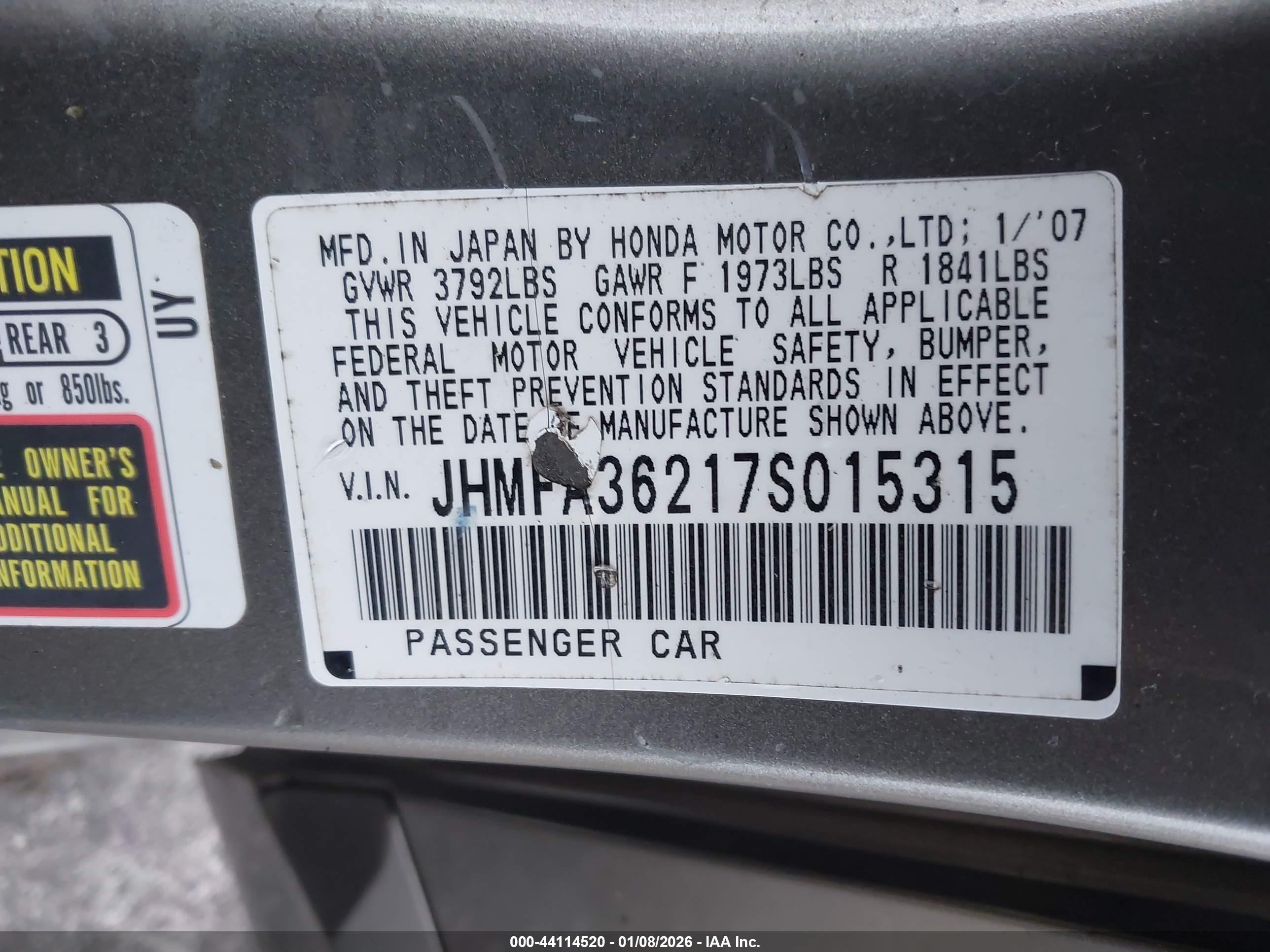 HONDA CIVIC image 9