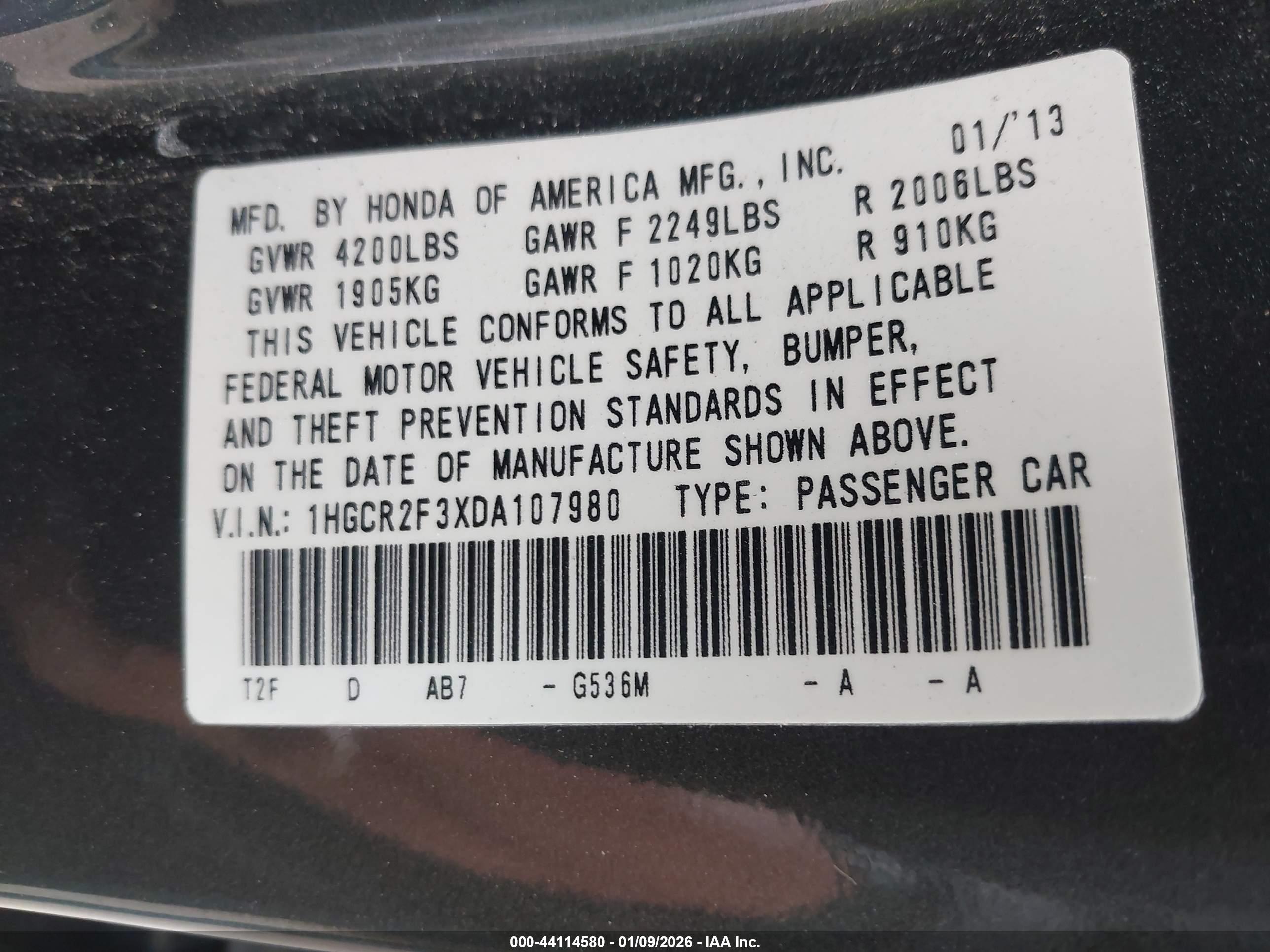 HONDA ACCORD image 9