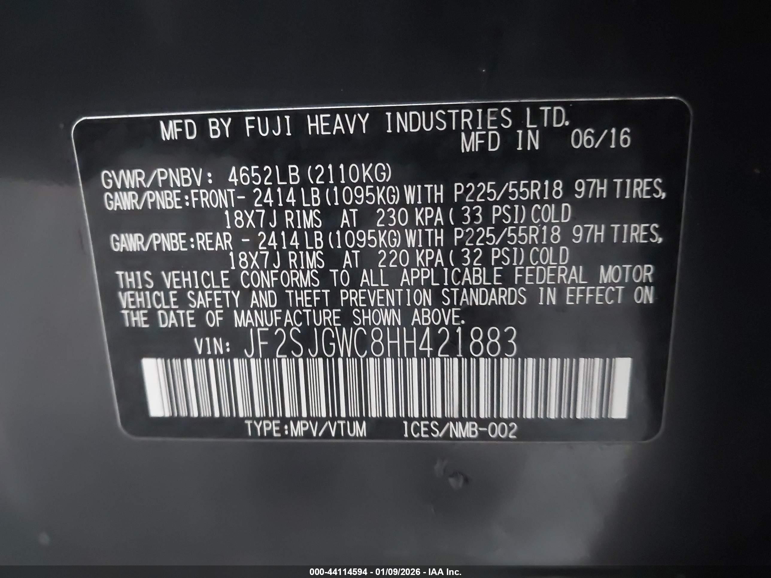 SUBARU FORESTER image 9