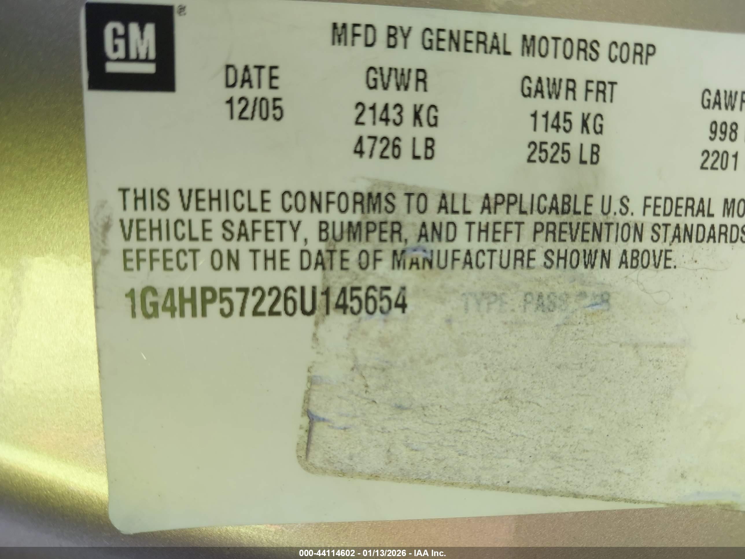 BUICK LUCERNE image 9